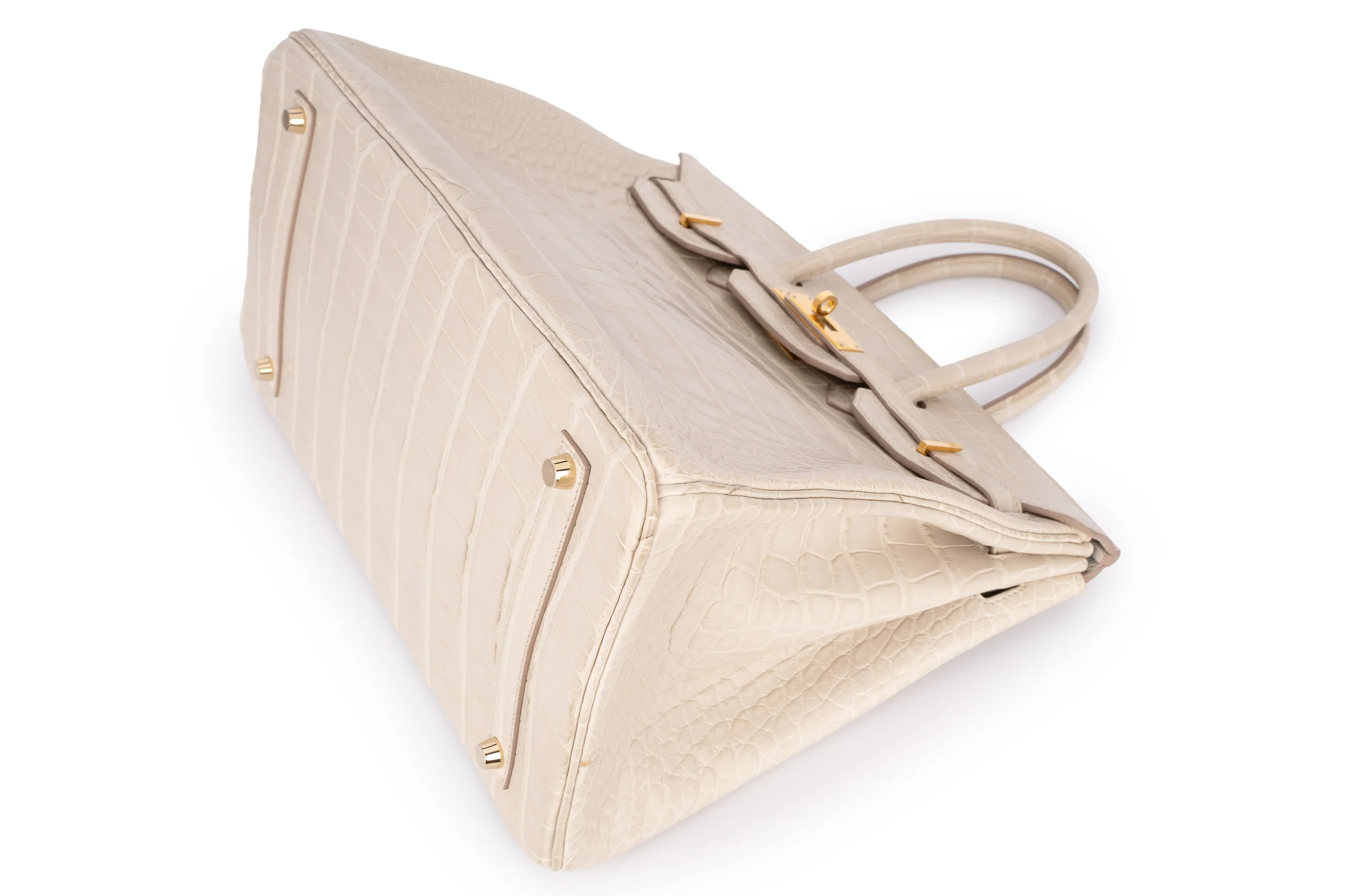 Hermès Birkin 35 Exotic Matte Alligator Beton GHW - Image 3