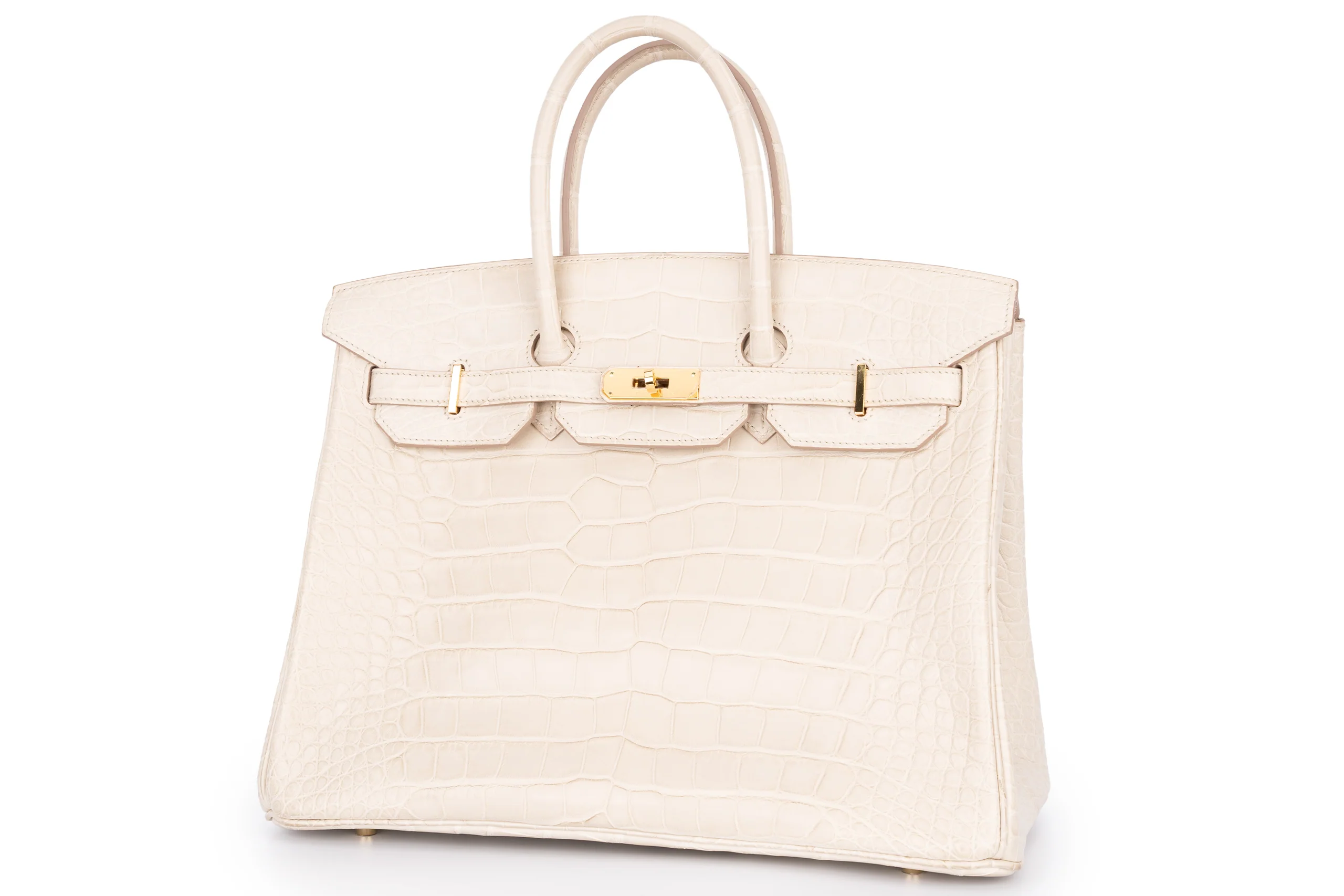 Hermès Birkin 35 Exotic Matte Alligator Beton GHW - Image 7