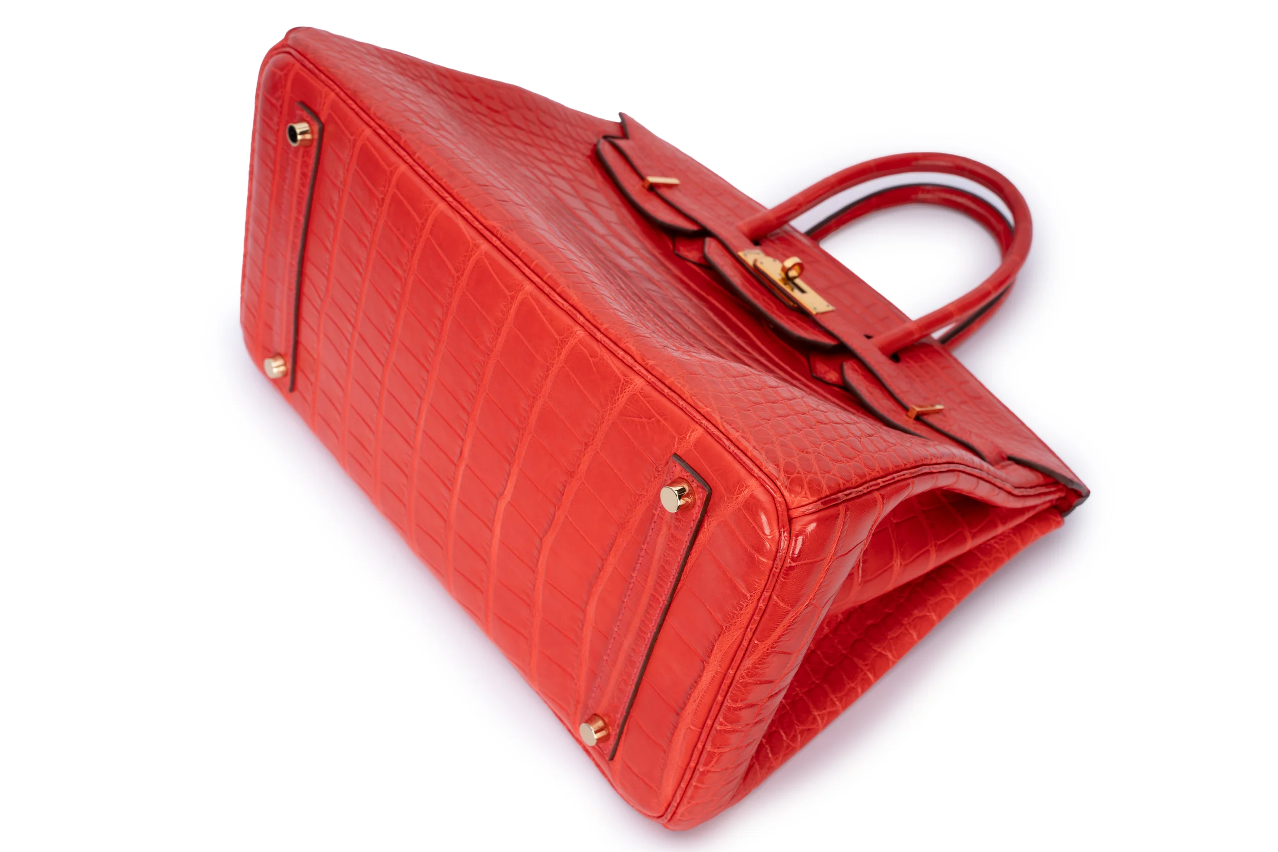 Hermès Birkin 35 Exotic Matte Alligator Geranium GHW - Image 13