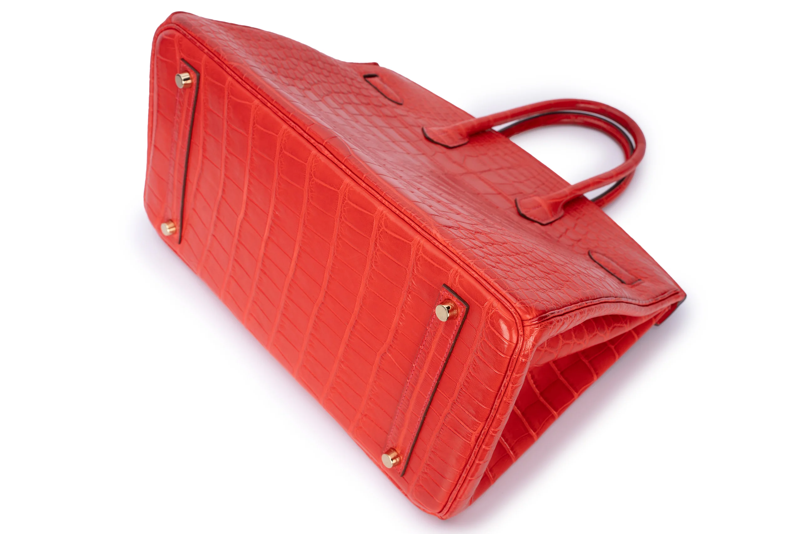 Hermès Birkin 35 Exotic Matte Alligator Geranium GHW - Image 15