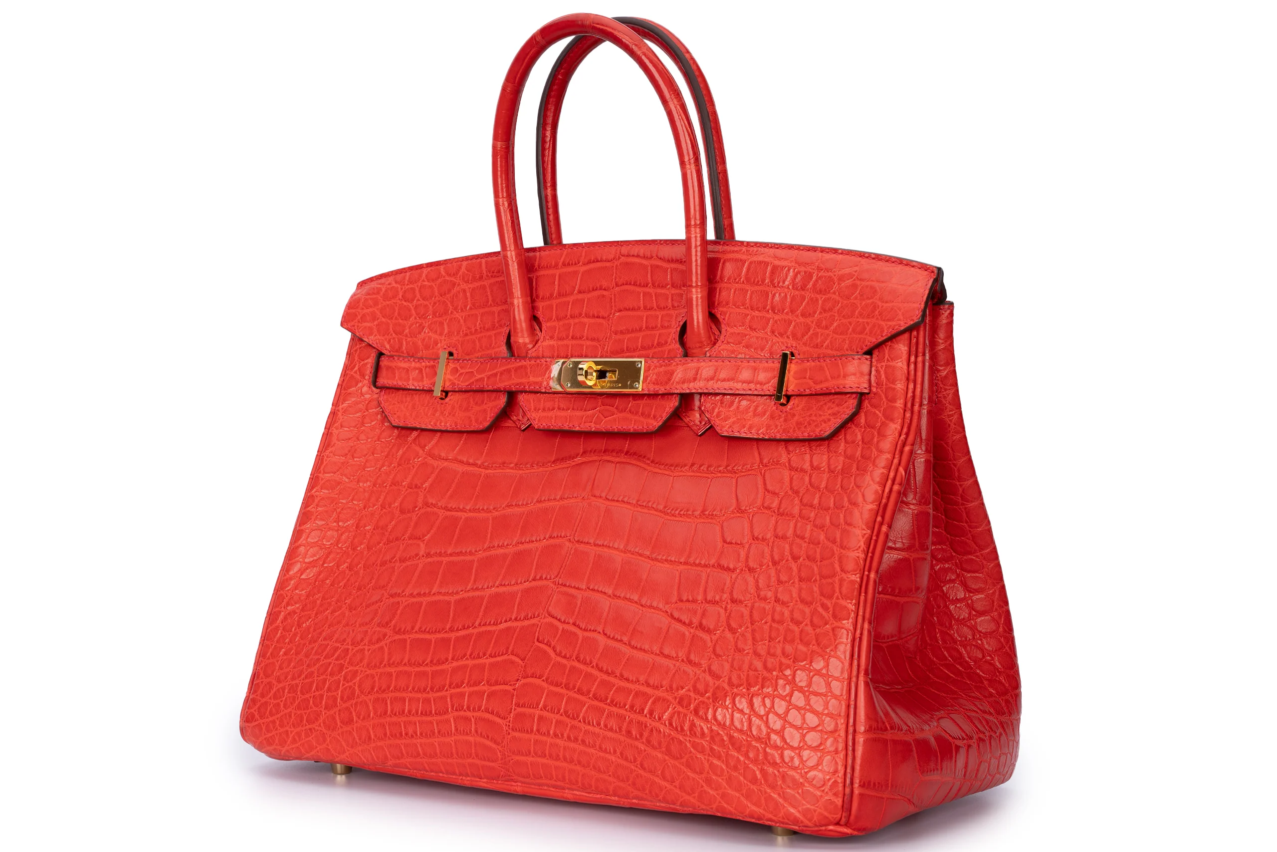 Hermès Birkin 35 Exotic Matte Alligator Geranium GHW - Image 2
