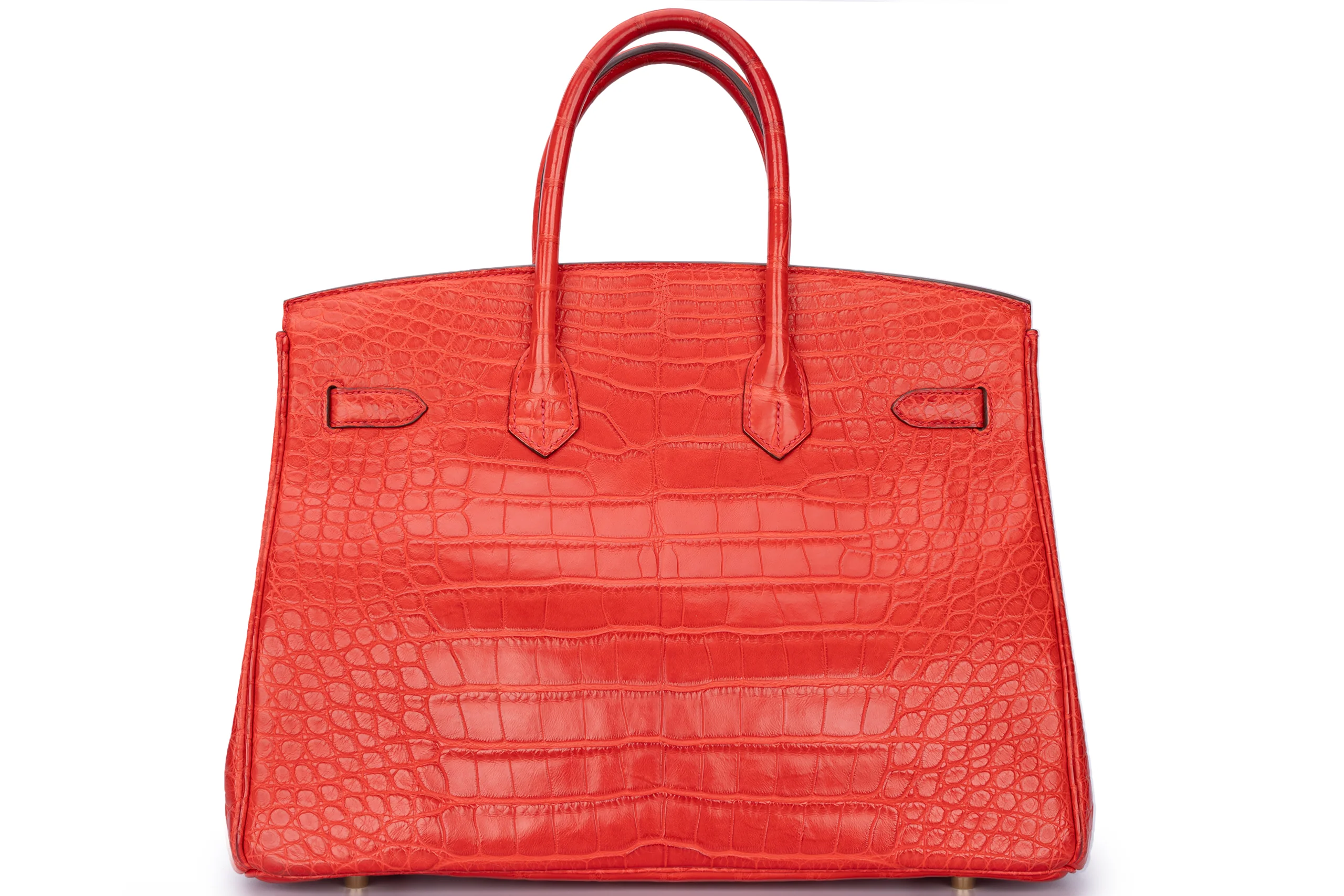 Hermès Birkin 35 Exotic Matte Alligator Geranium GHW - Image 4