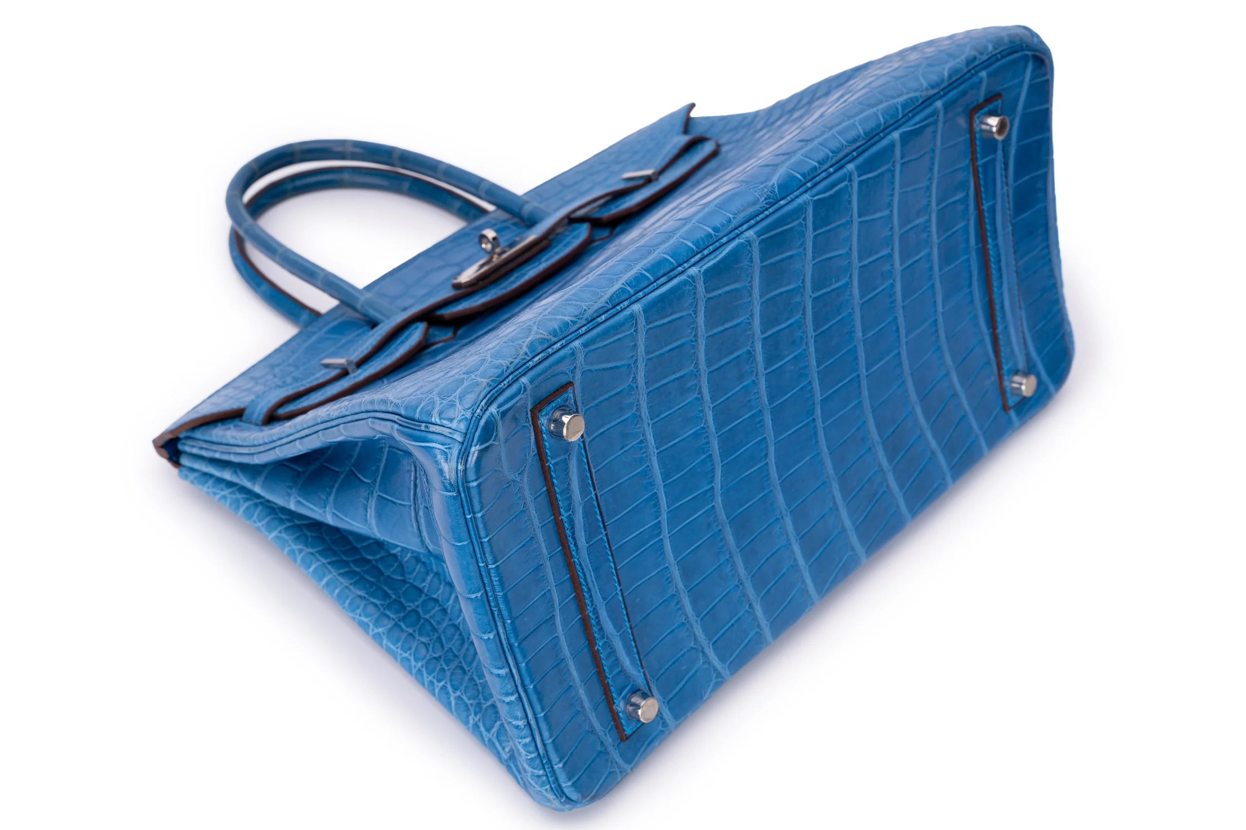 Hermès Birkin 35 Exotic Matte Alligator Mykonos PHW - Image 13