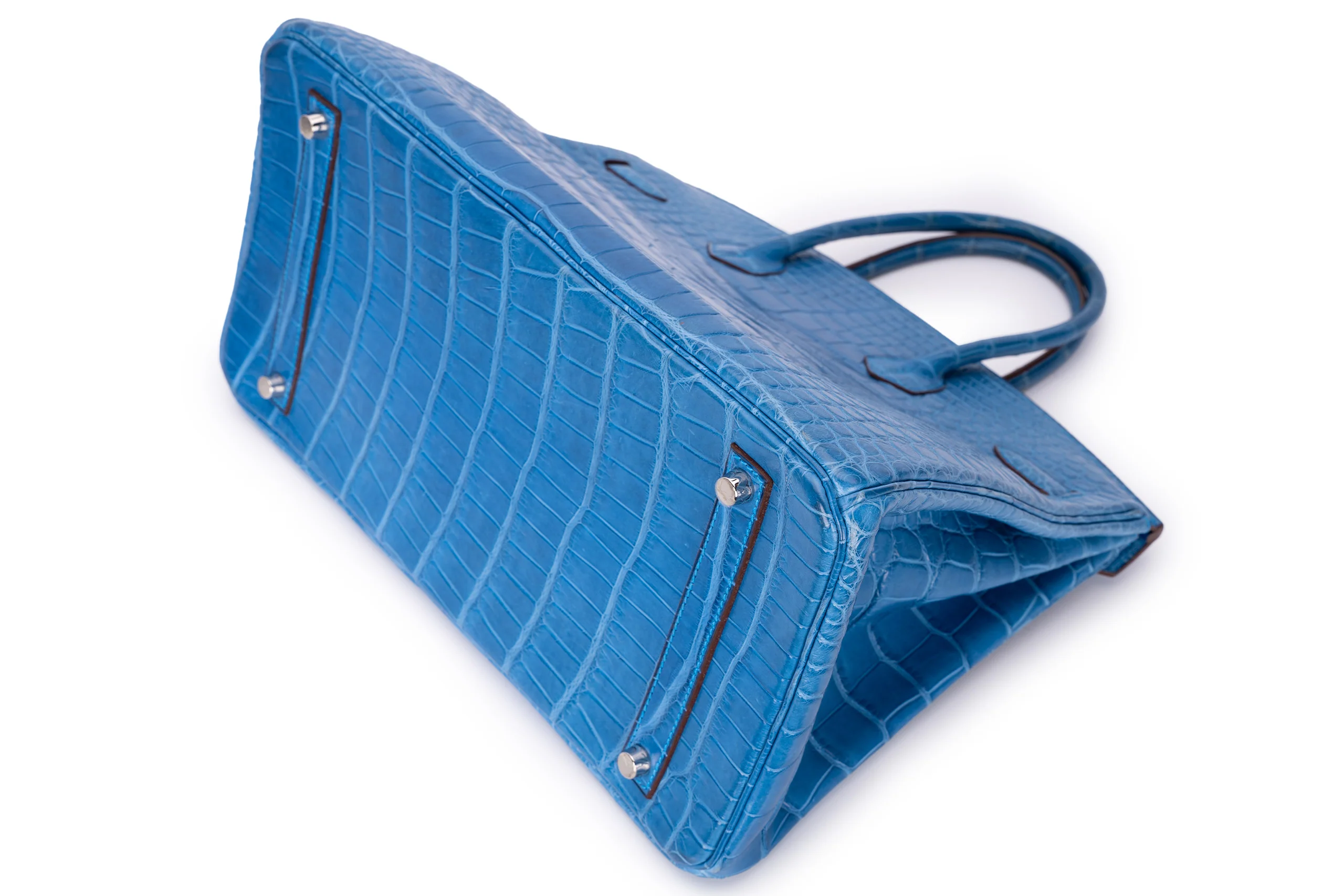 Hermès Birkin 35 Exotic Matte Alligator Mykonos PHW - Image 14
