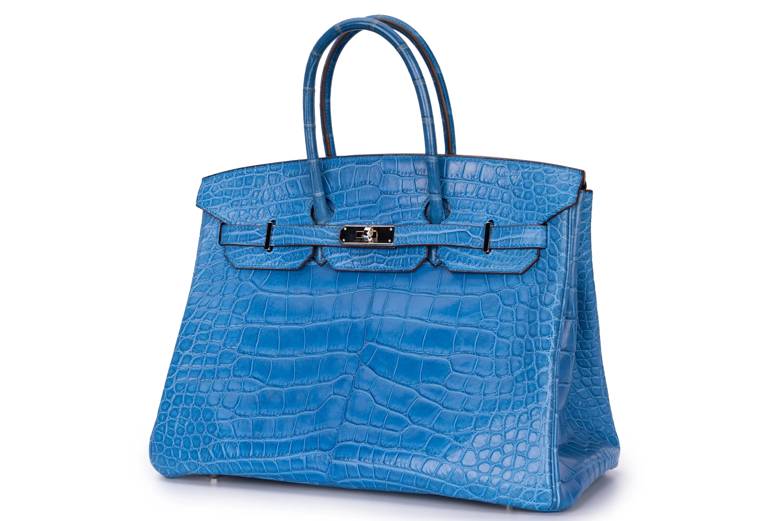 Hermès Birkin 35 Exotic Matte Alligator Mykonos PHW - Image 2