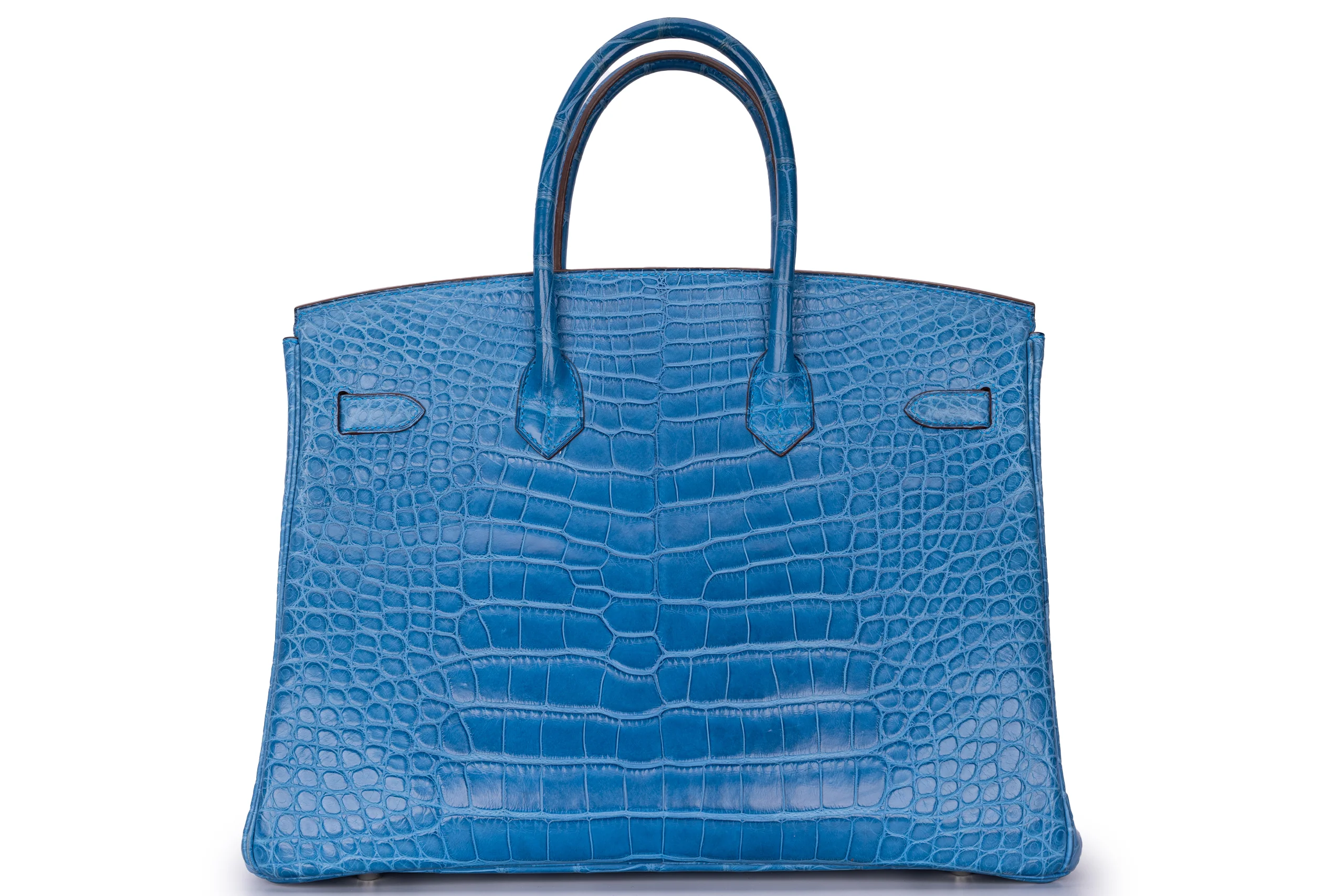 Hermès Birkin 35 Exotic Matte Alligator Mykonos PHW - Image 4