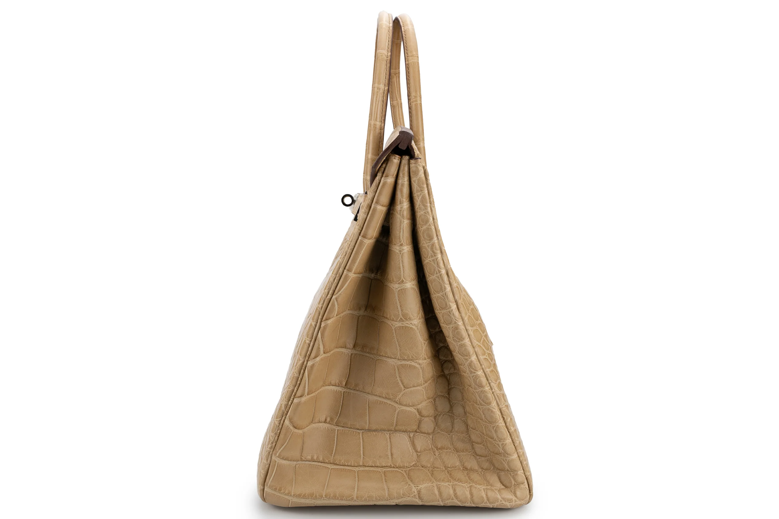 Hermès Birkin 35 Exotic Matte Alligator Poussiere PHW - Image 3