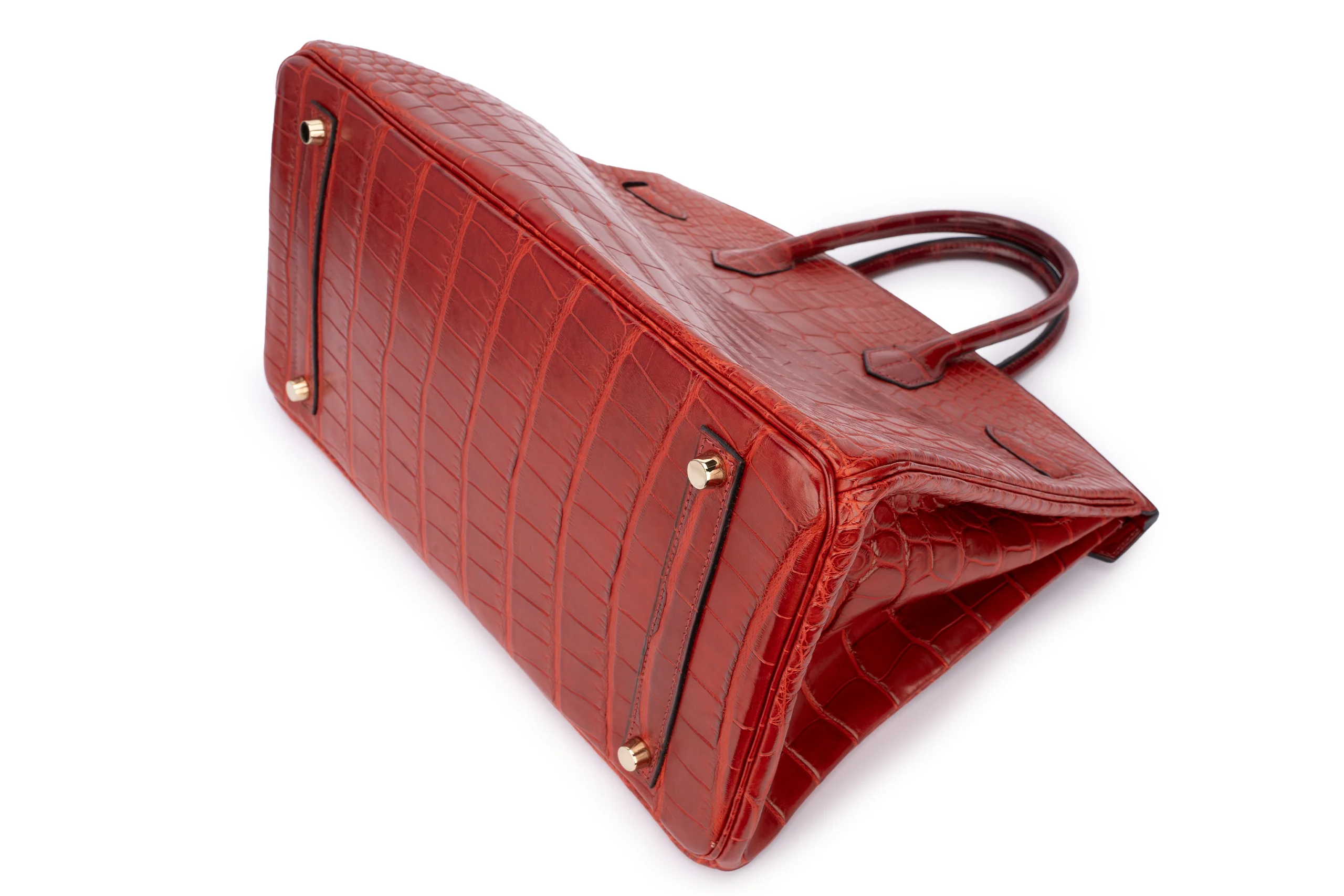 Hermès Birkin 35 Exotic Matte Alligator Rouge GHW - Image 13