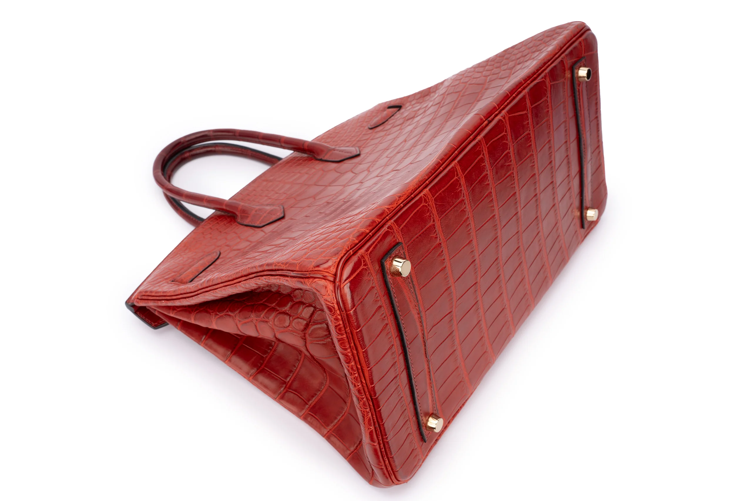 Hermès Birkin 35 Exotic Matte Alligator Rouge GHW - Image 14