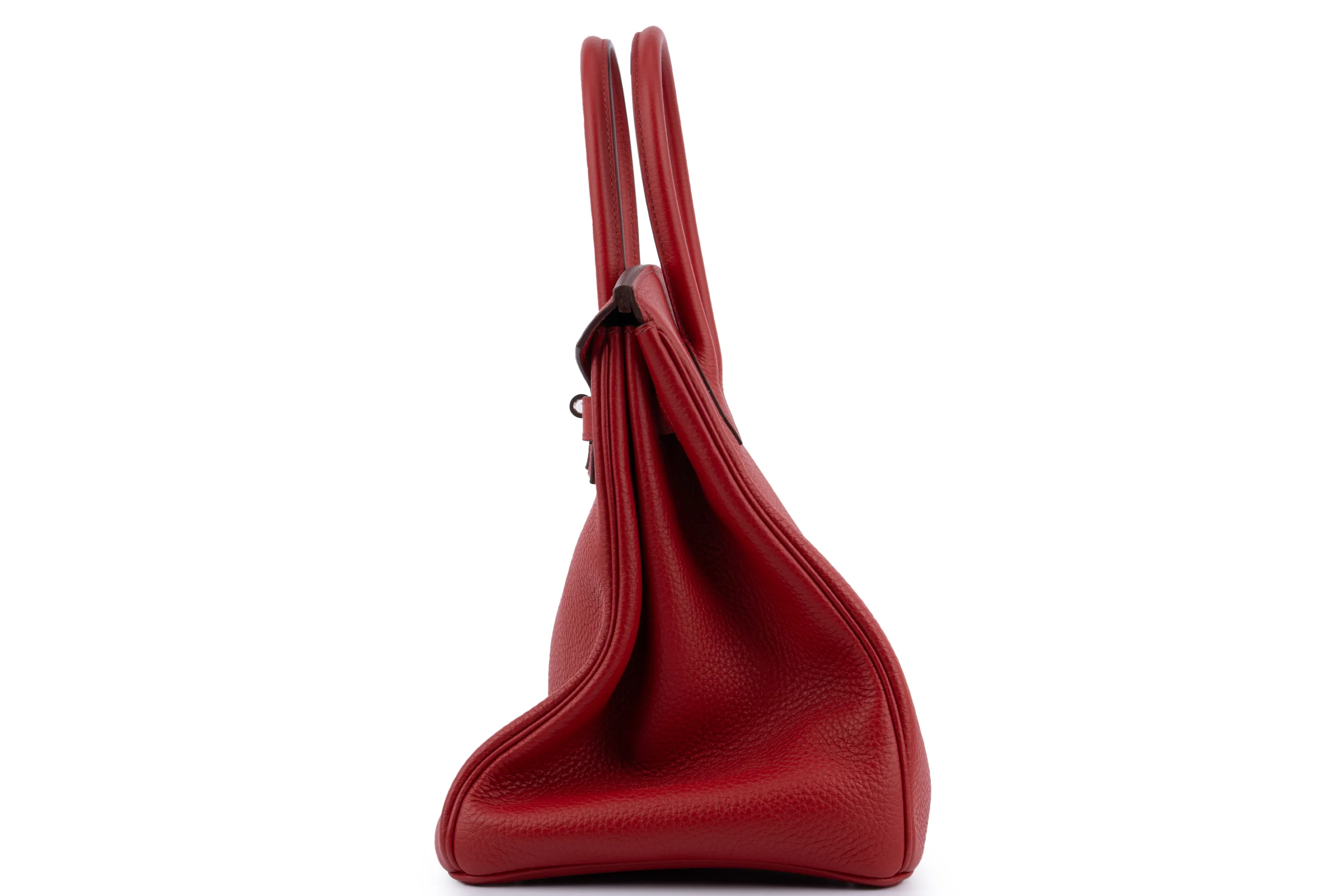 Hermès Birkin 35 	HSS	Clemence	Rouge Casaque	PHW - Image 3
