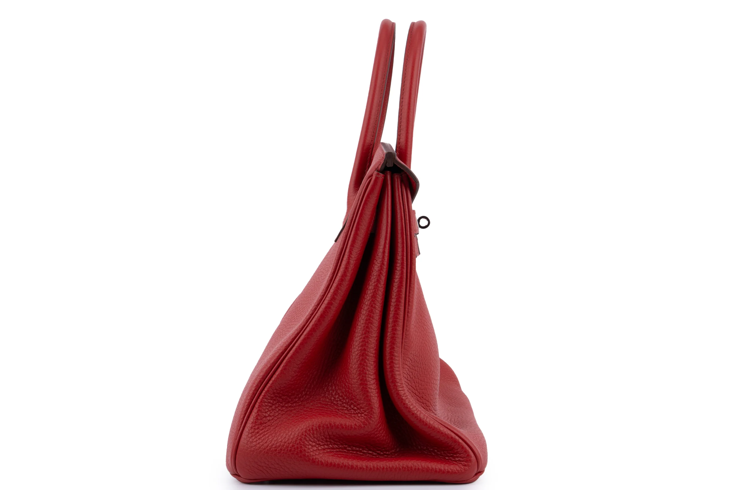Hermès Birkin 35 	HSS	Clemence	Rouge Casaque	PHW - Image 5