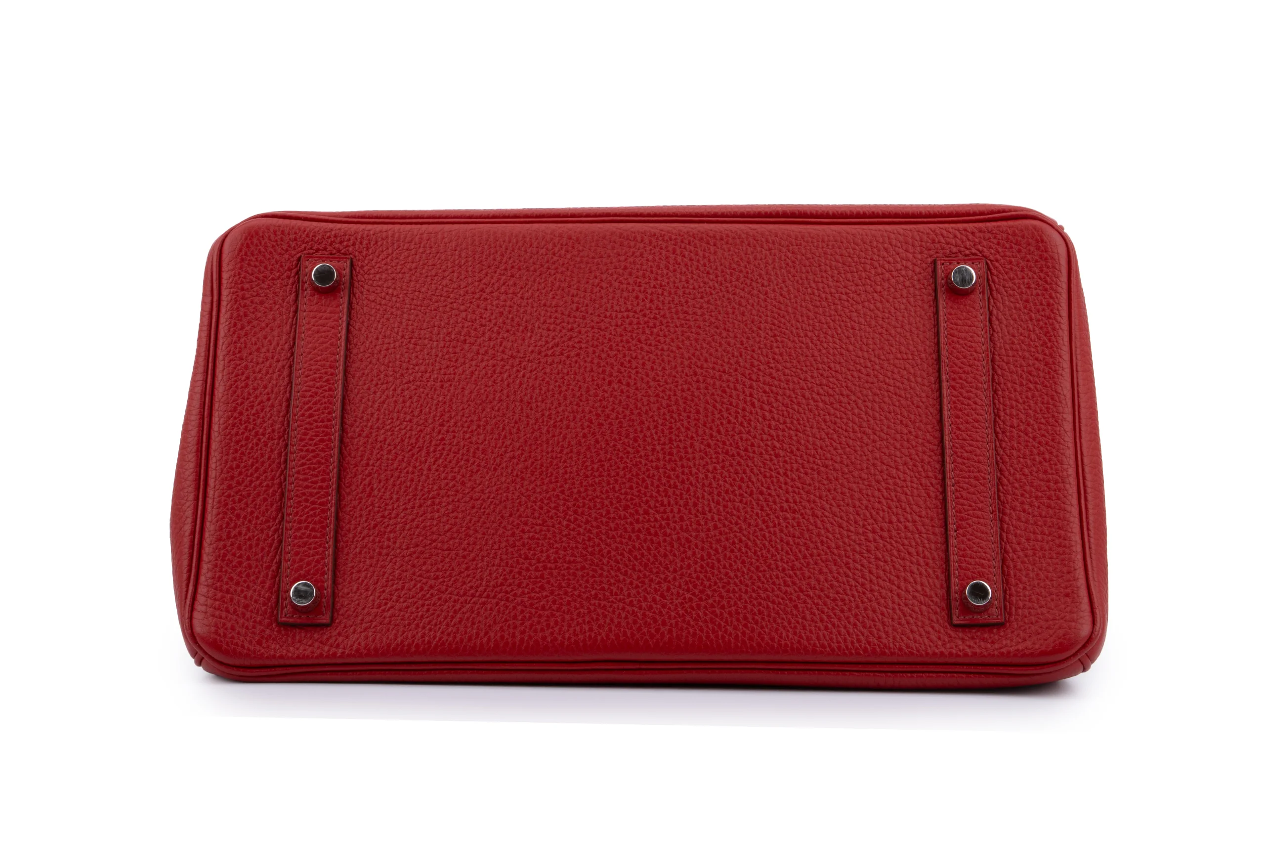 Hermès Birkin 35 	HSS	Clemence	Rouge Casaque	PHW - Image 6