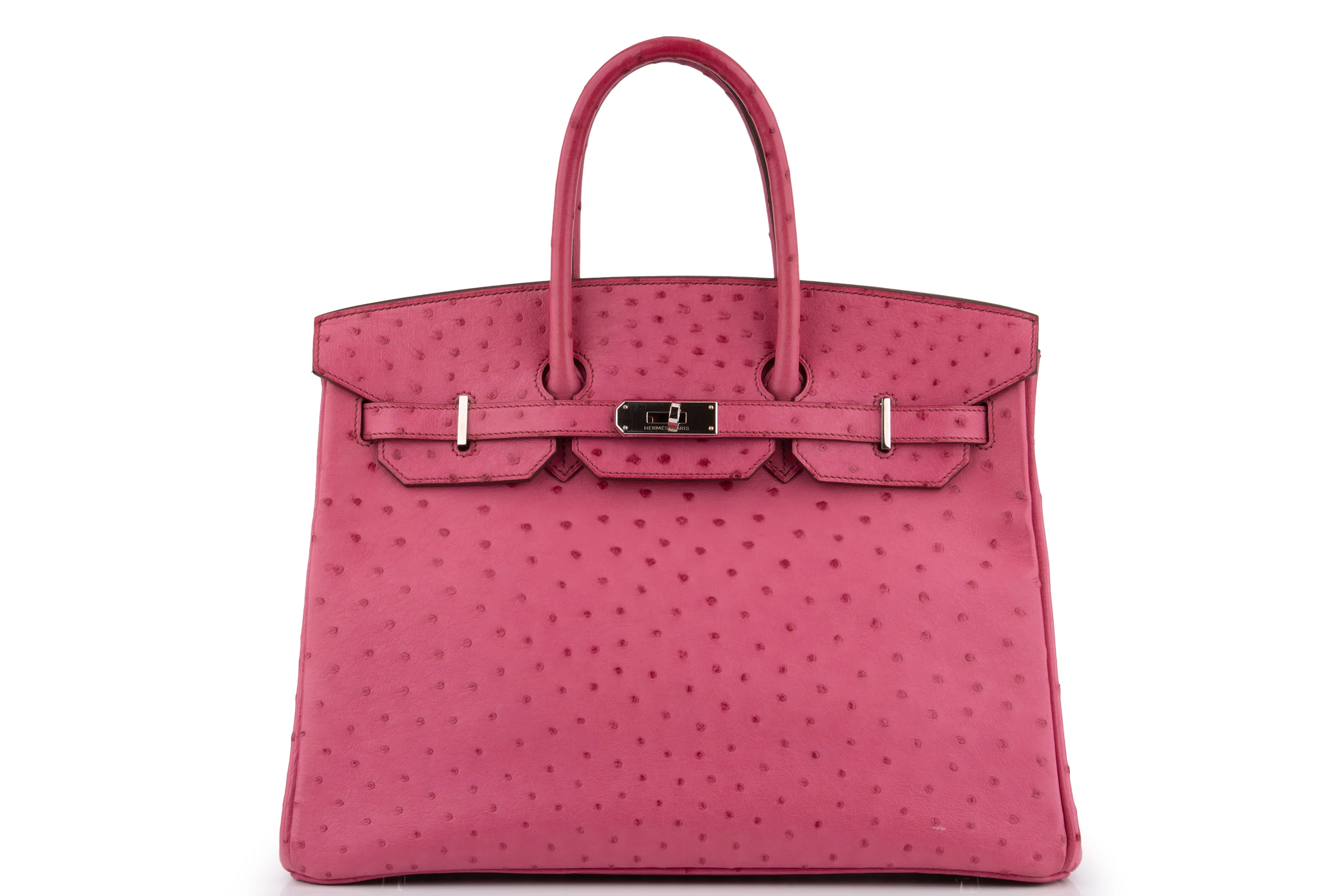 Hermès Birkin 35 		Ostrich	Rose Poure	PHW