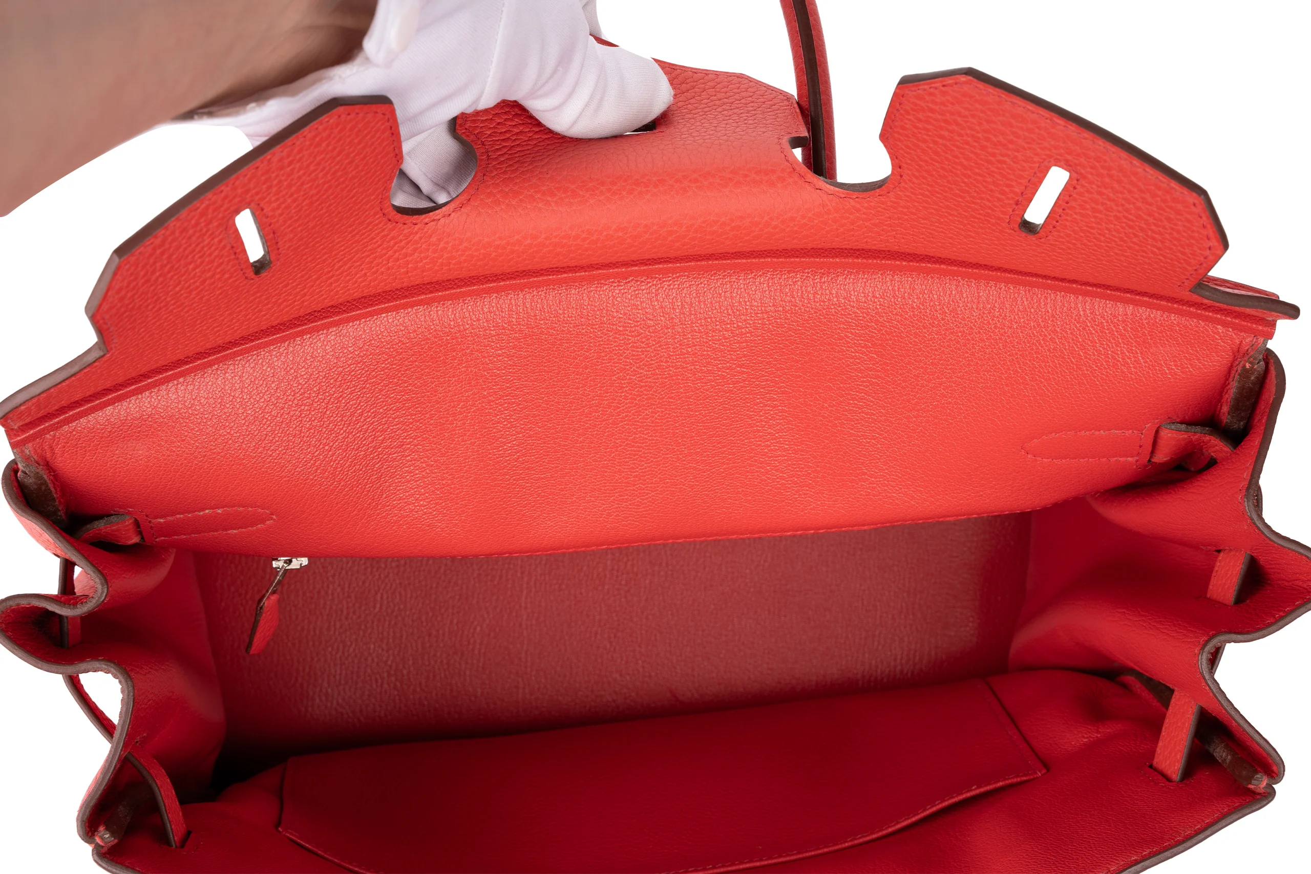 Hermès Birkin 35 Clemence Bougainvillea PHW - Image 10