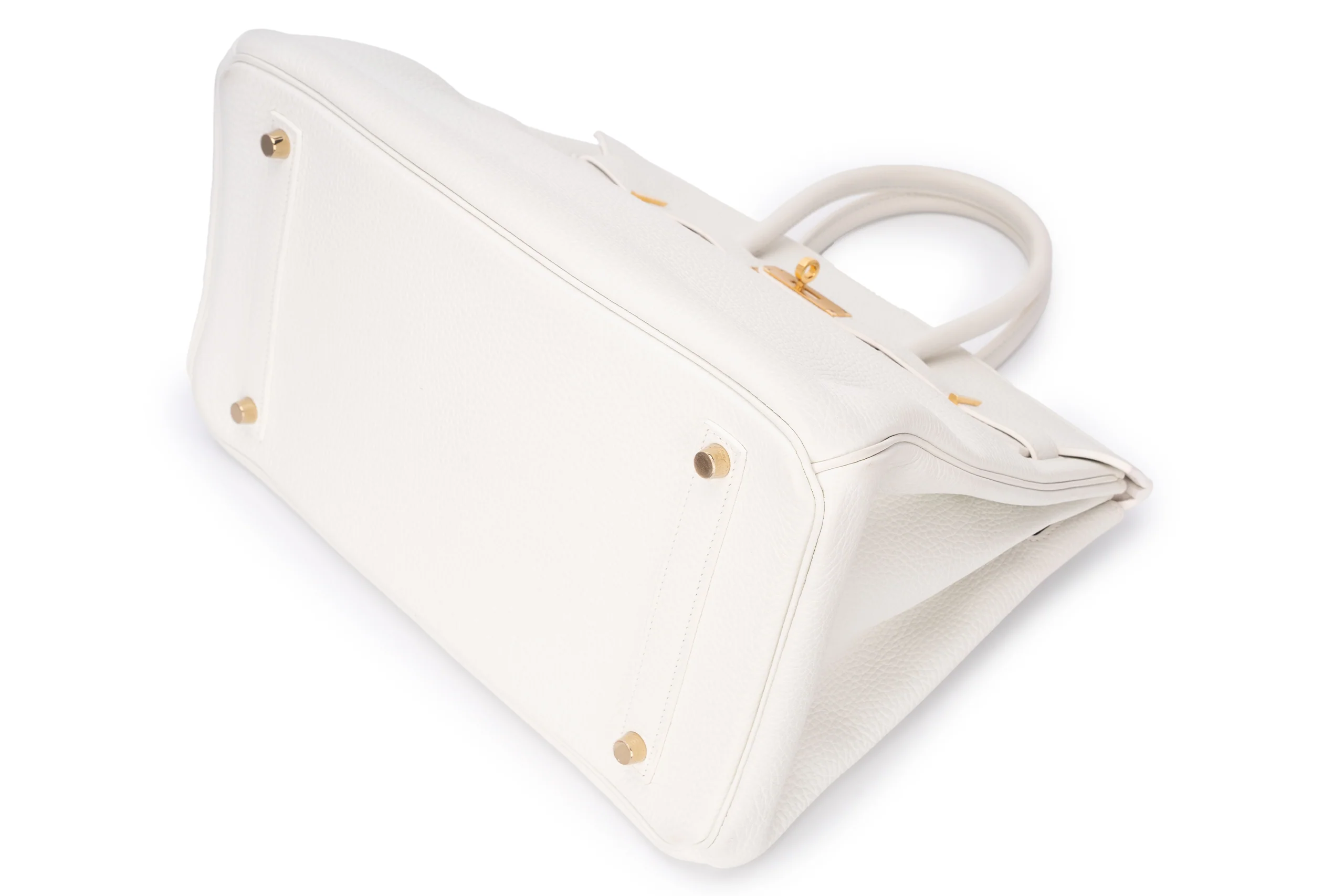 Hermès Birkin 35 Retourne Clemence White GHW - Image 11