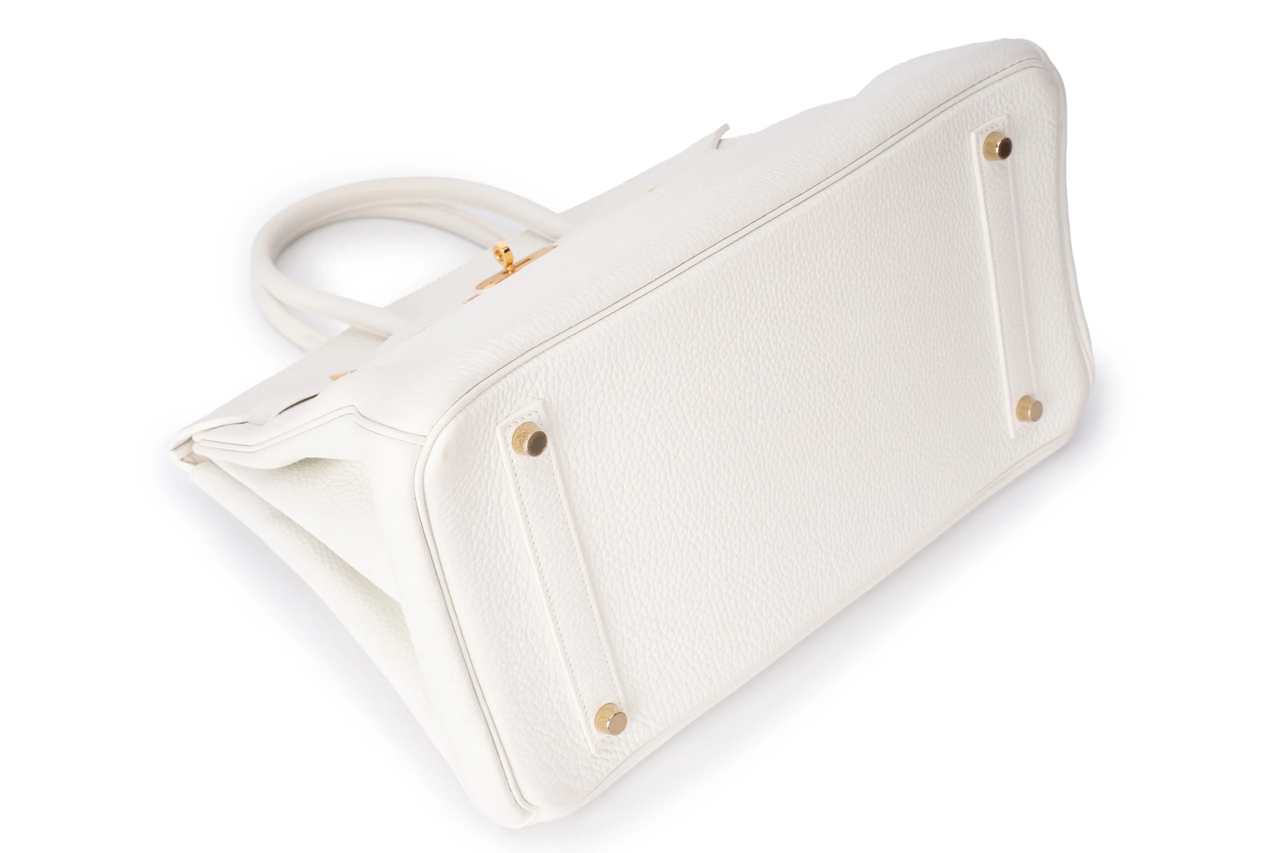 Hermès Birkin 35 Retourne Clemence White GHW - Image 12