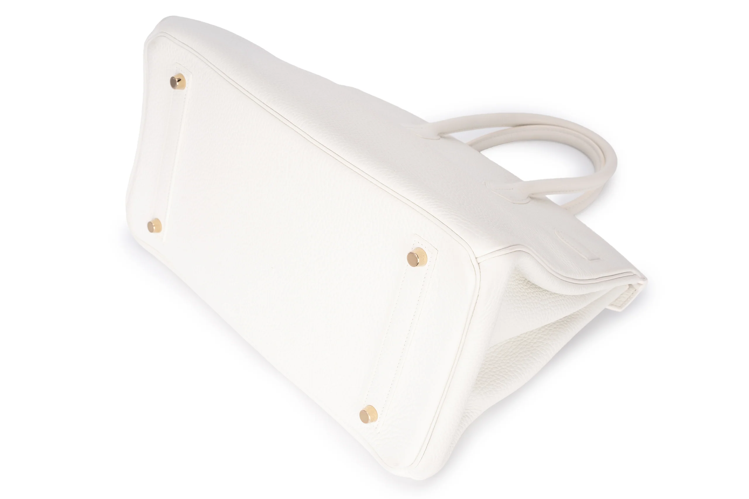 Hermès Birkin 35 Retourne Clemence White GHW - Image 13