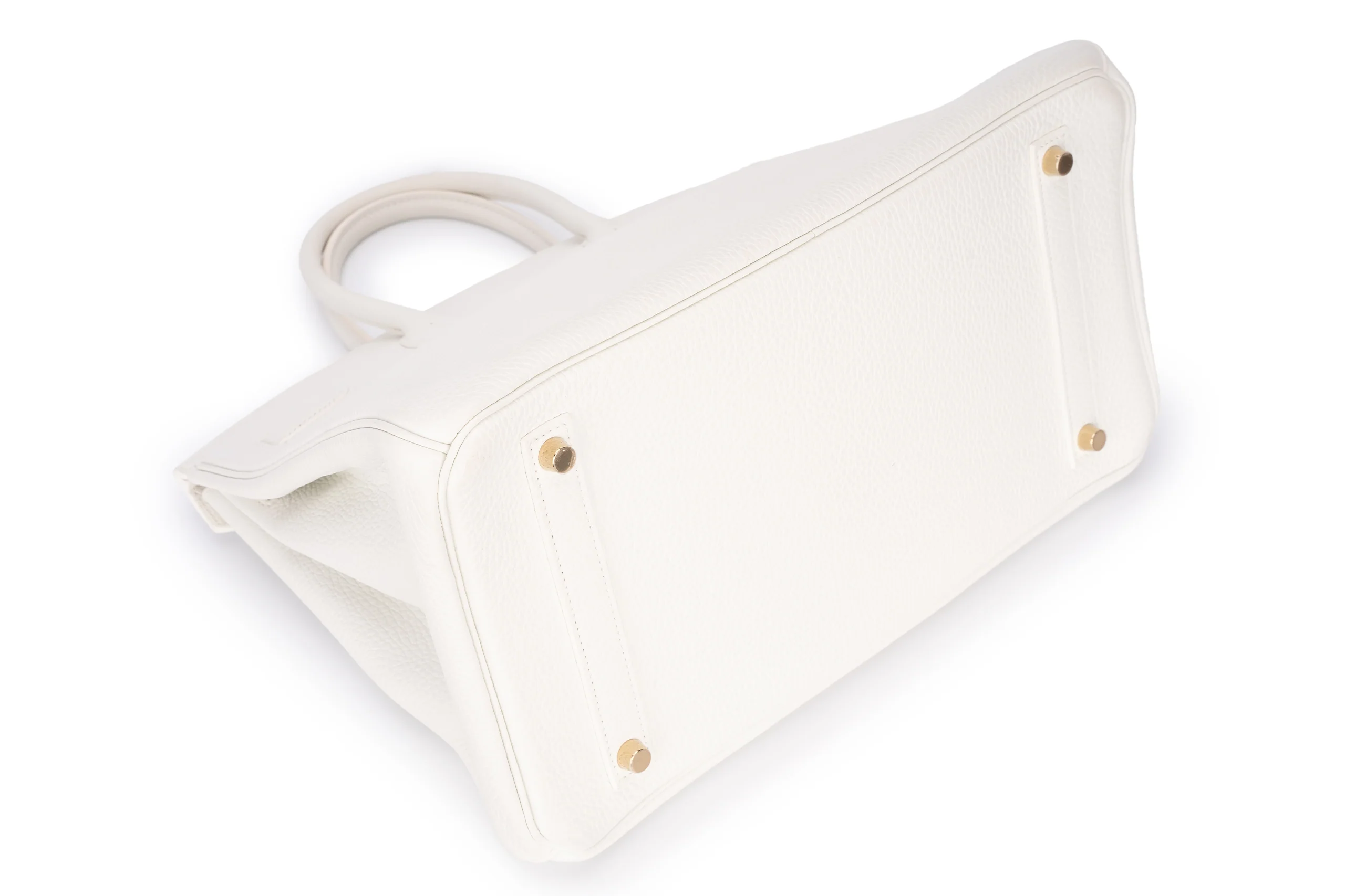 Hermès Birkin 35 Retourne Clemence White GHW - Image 14