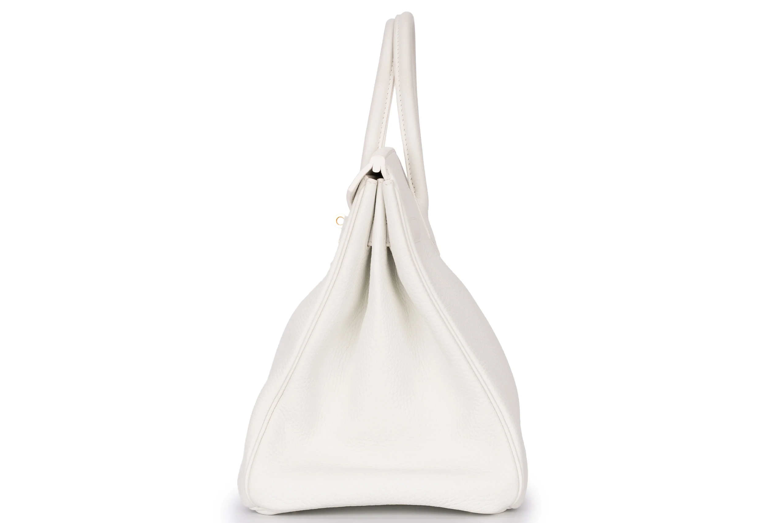 Hermès Birkin 35 Retourne Clemence White GHW - Image 3