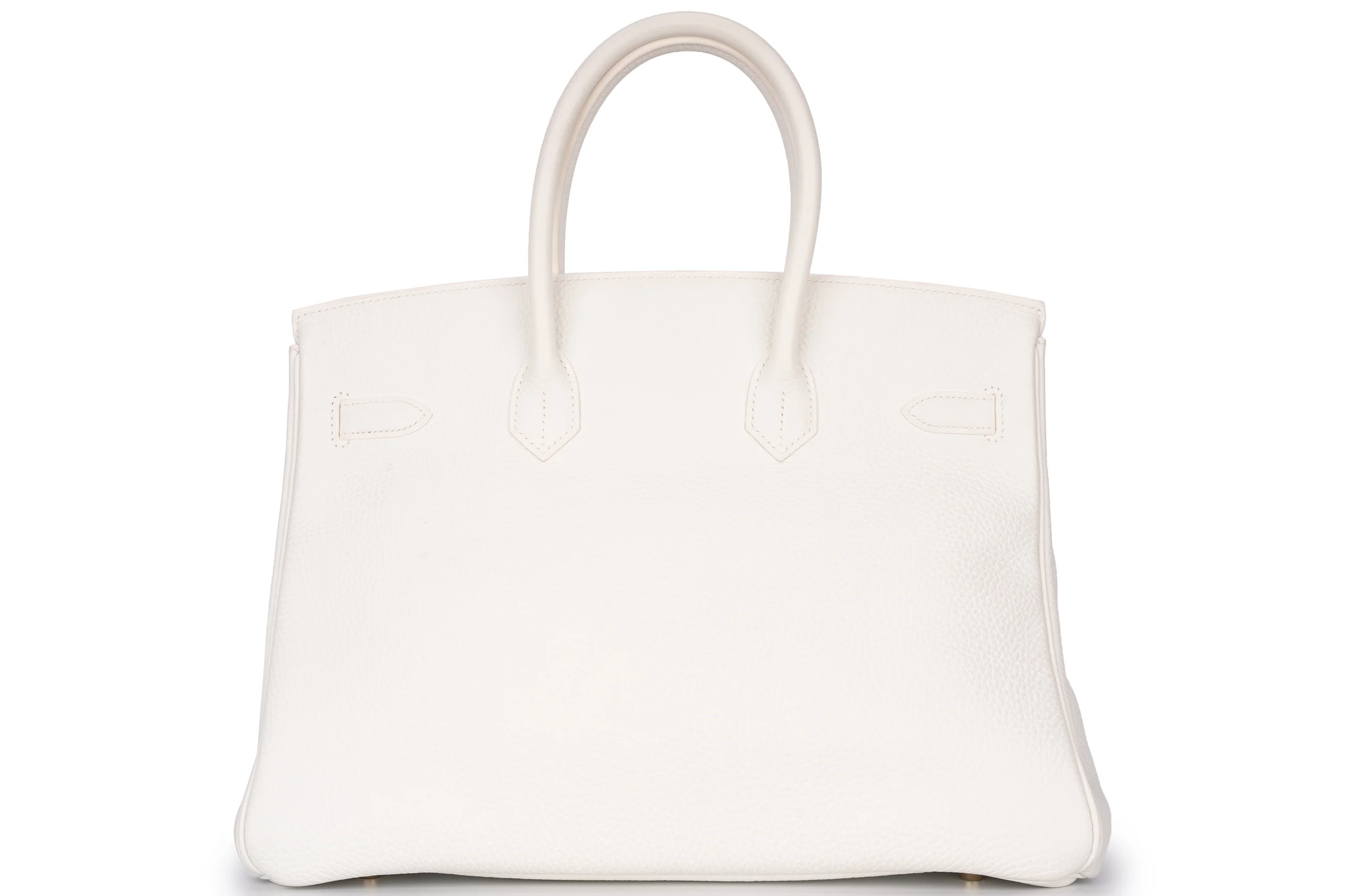 Hermès Birkin 35 Retourne Clemence White GHW - Image 4