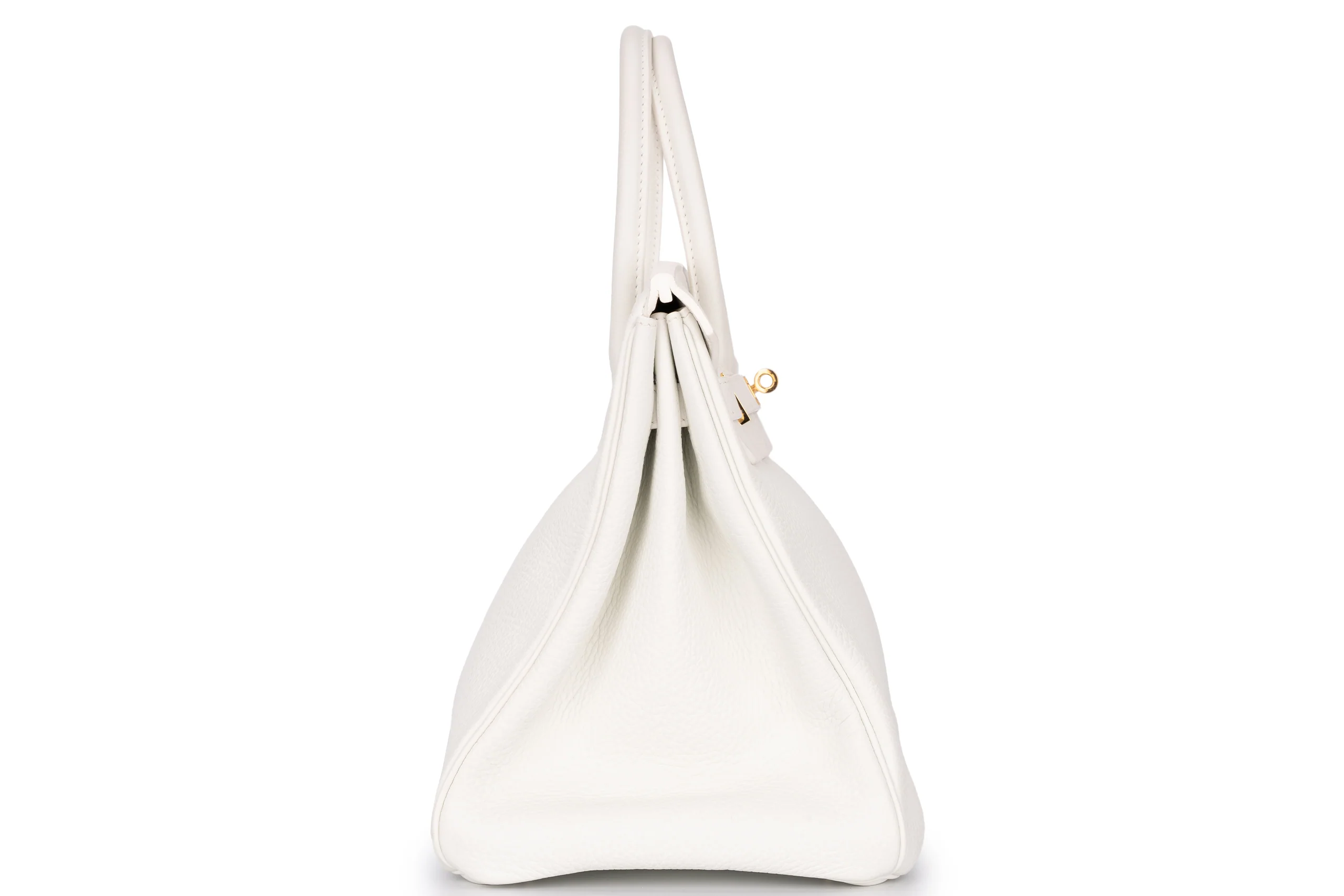 Hermès Birkin 35 Retourne Clemence White GHW - Image 5
