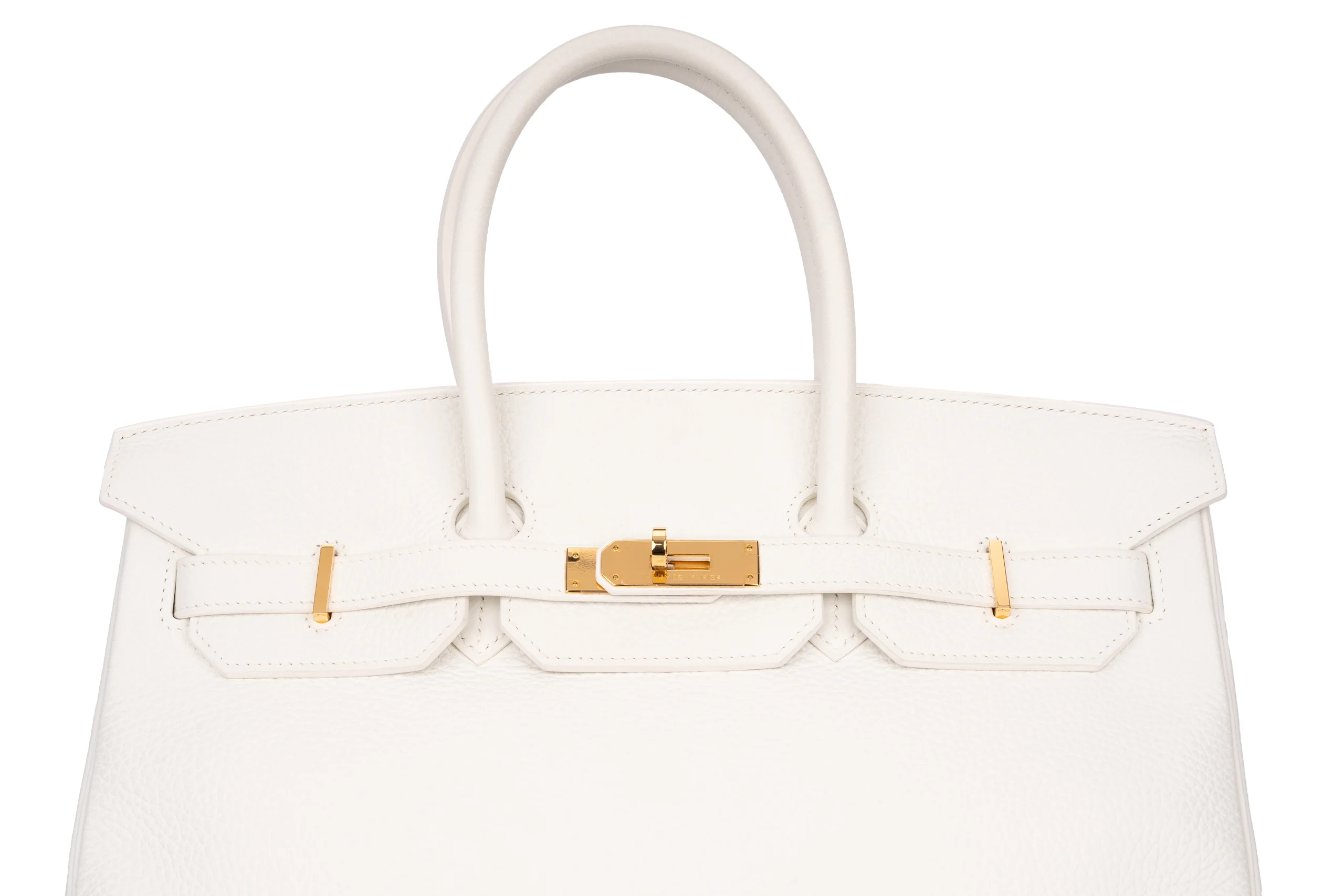 Hermès Birkin 35 Retourne Clemence White GHW - Image 7