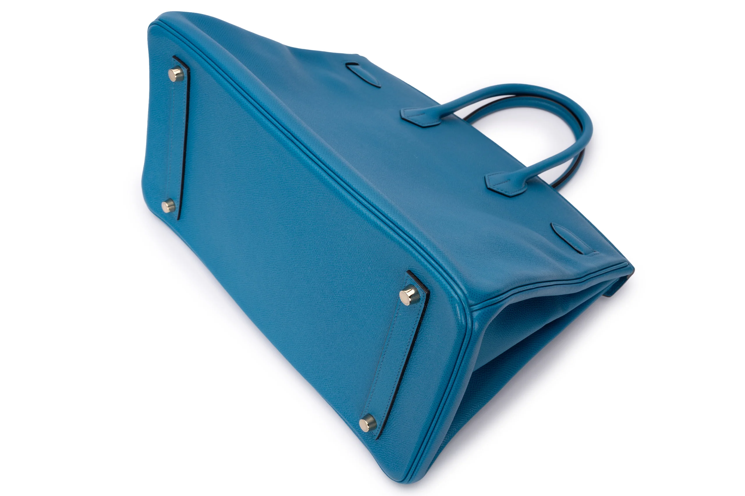 Hermès Birkin 35 Retourne Epsom Blue Izmir GHW - Image 15