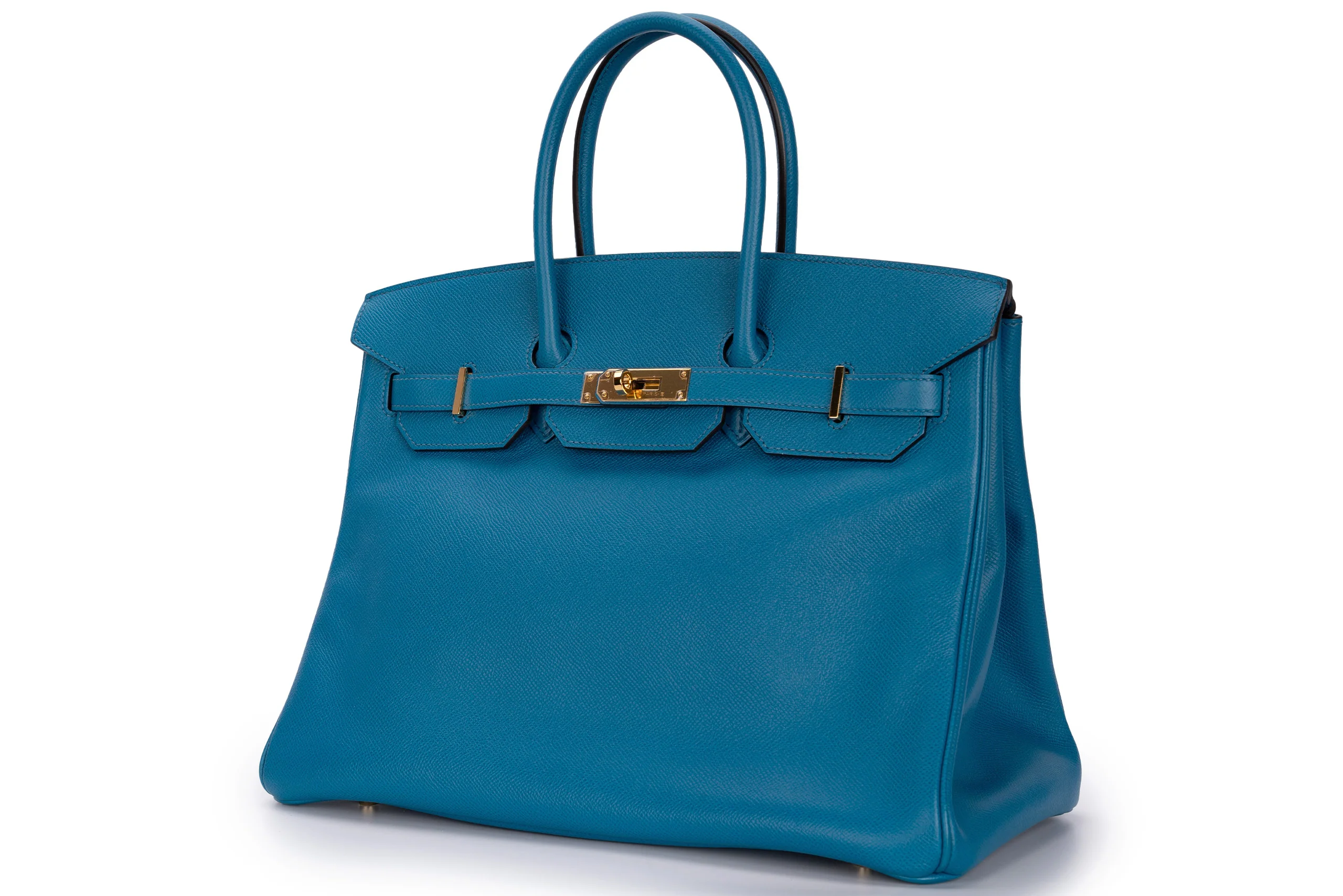 Hermès Birkin 35 Retourne Epsom Blue Izmir GHW - Image 2