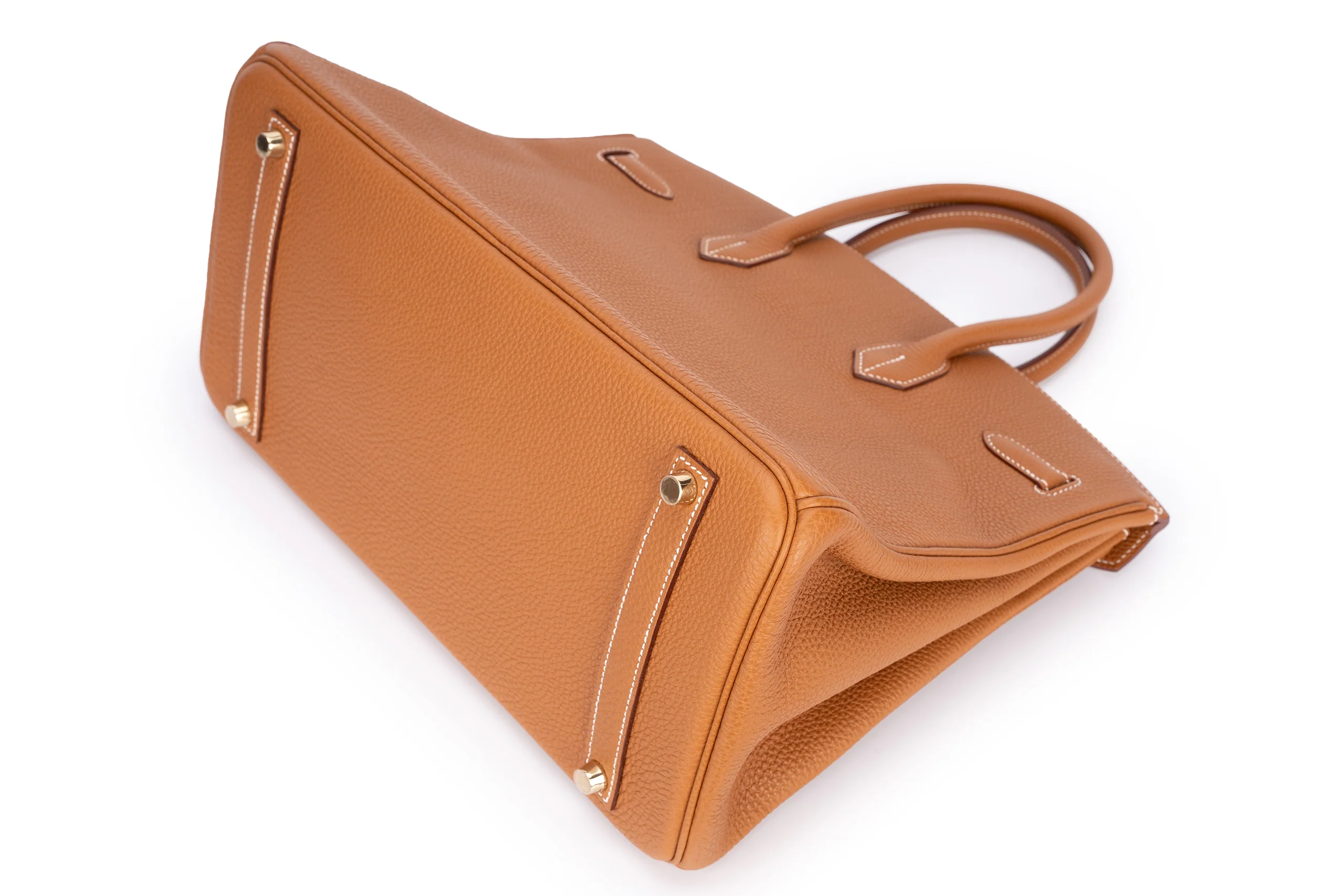 Hermès Birkin 35 Retourne Togo Gold GHW - Image 10