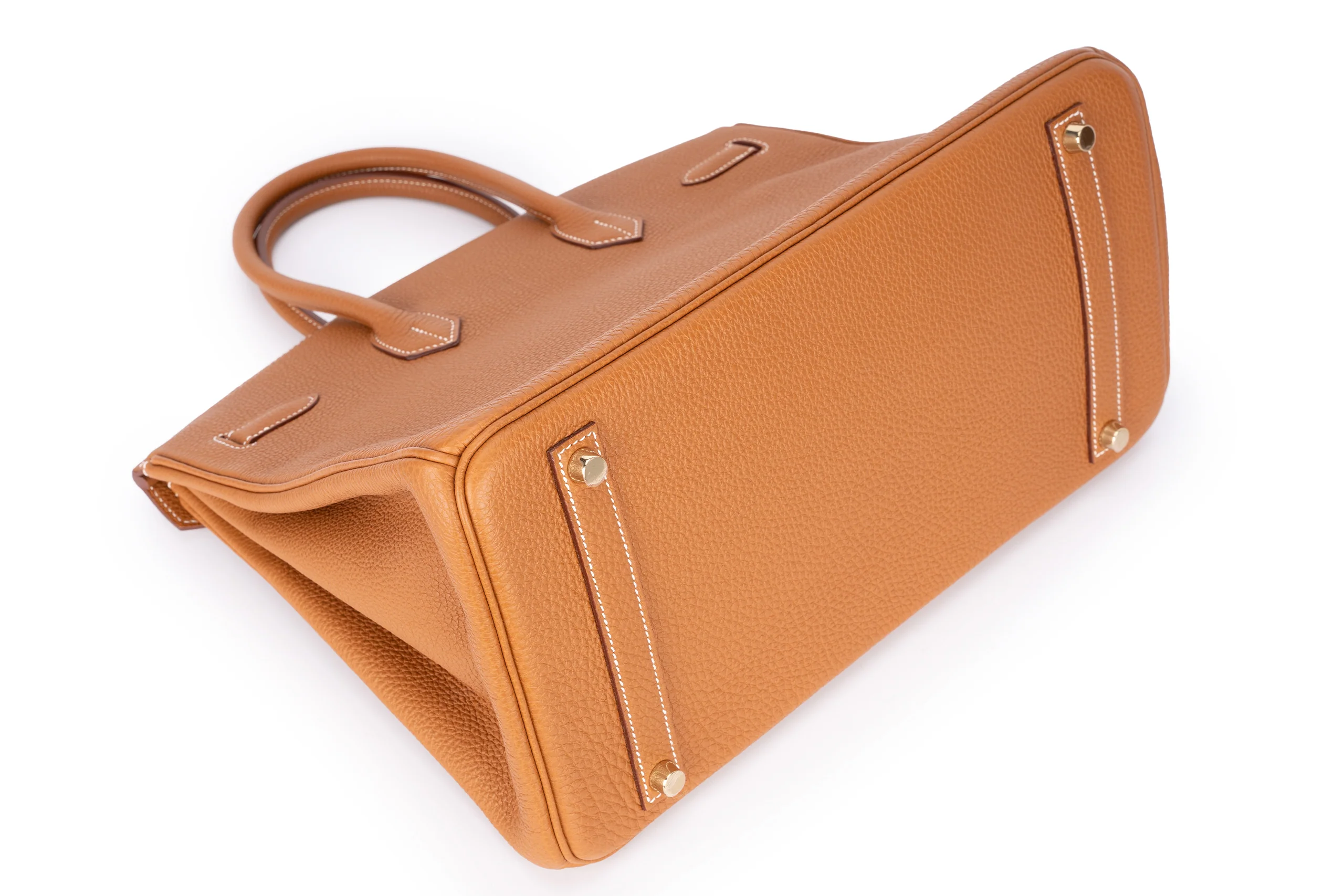 Hermès Birkin 35 Retourne Togo Gold GHW - Image 11
