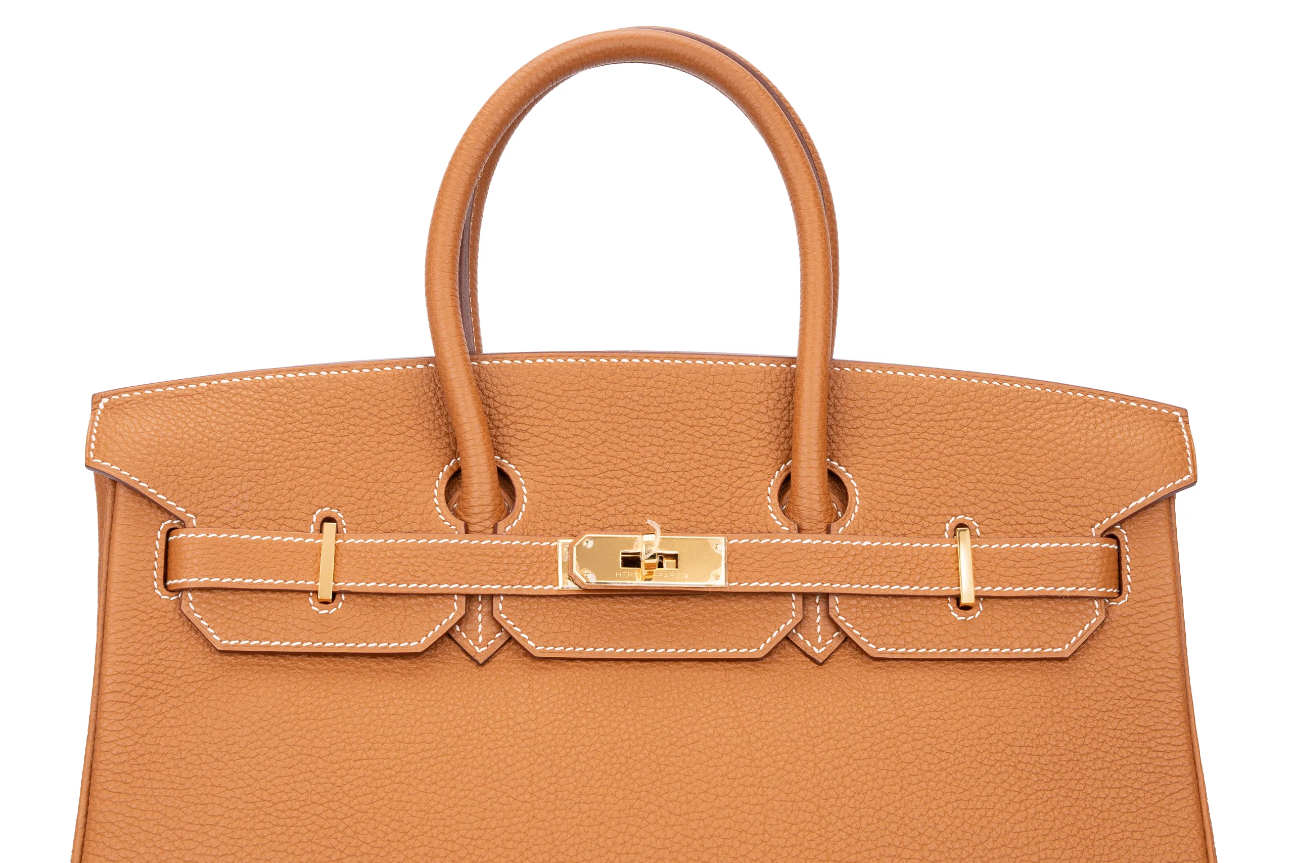 Hermès Birkin 35 Retourne Togo Gold GHW - Image 7
