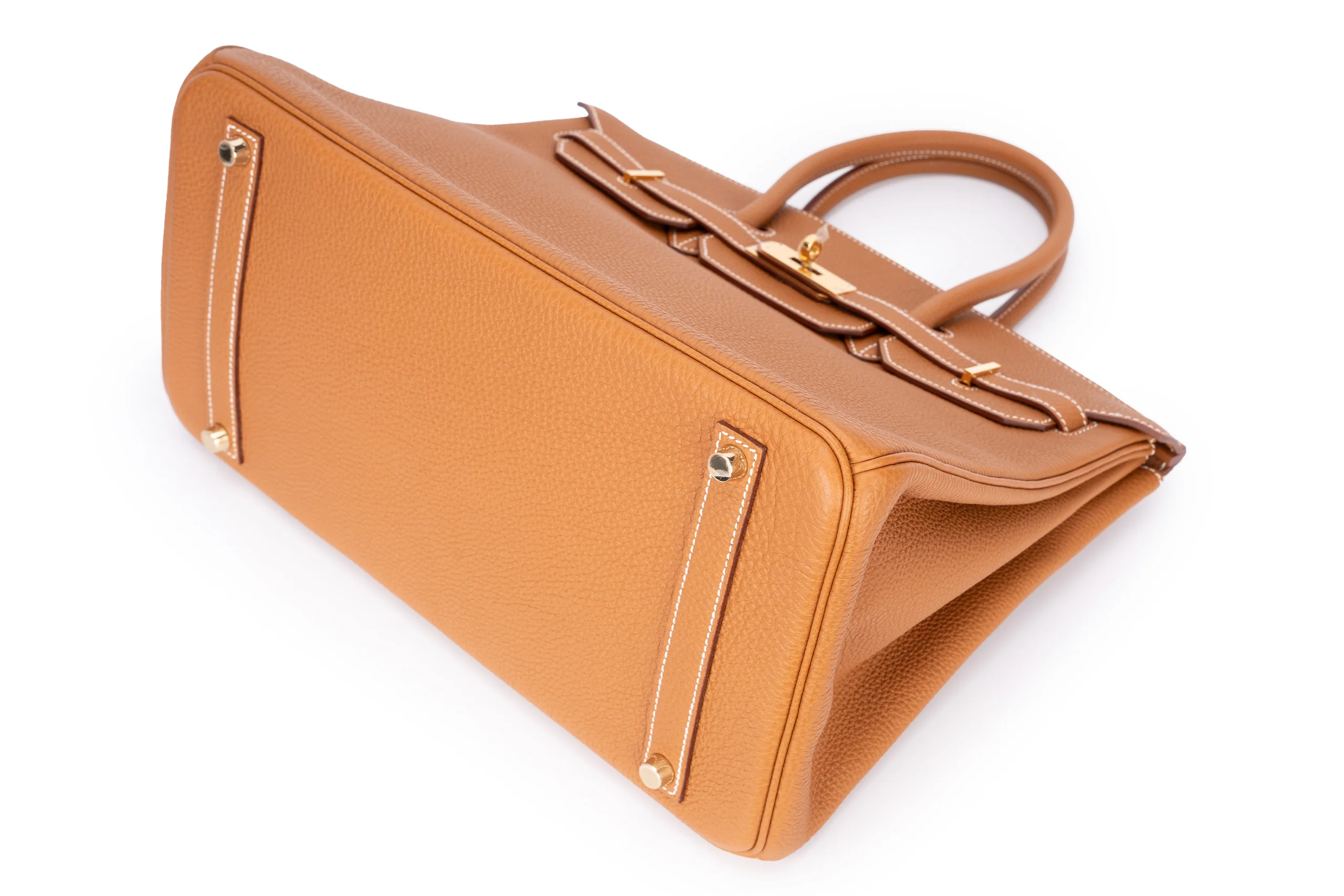 Hermès Birkin 35 Retourne Togo Gold GHW - Image 8