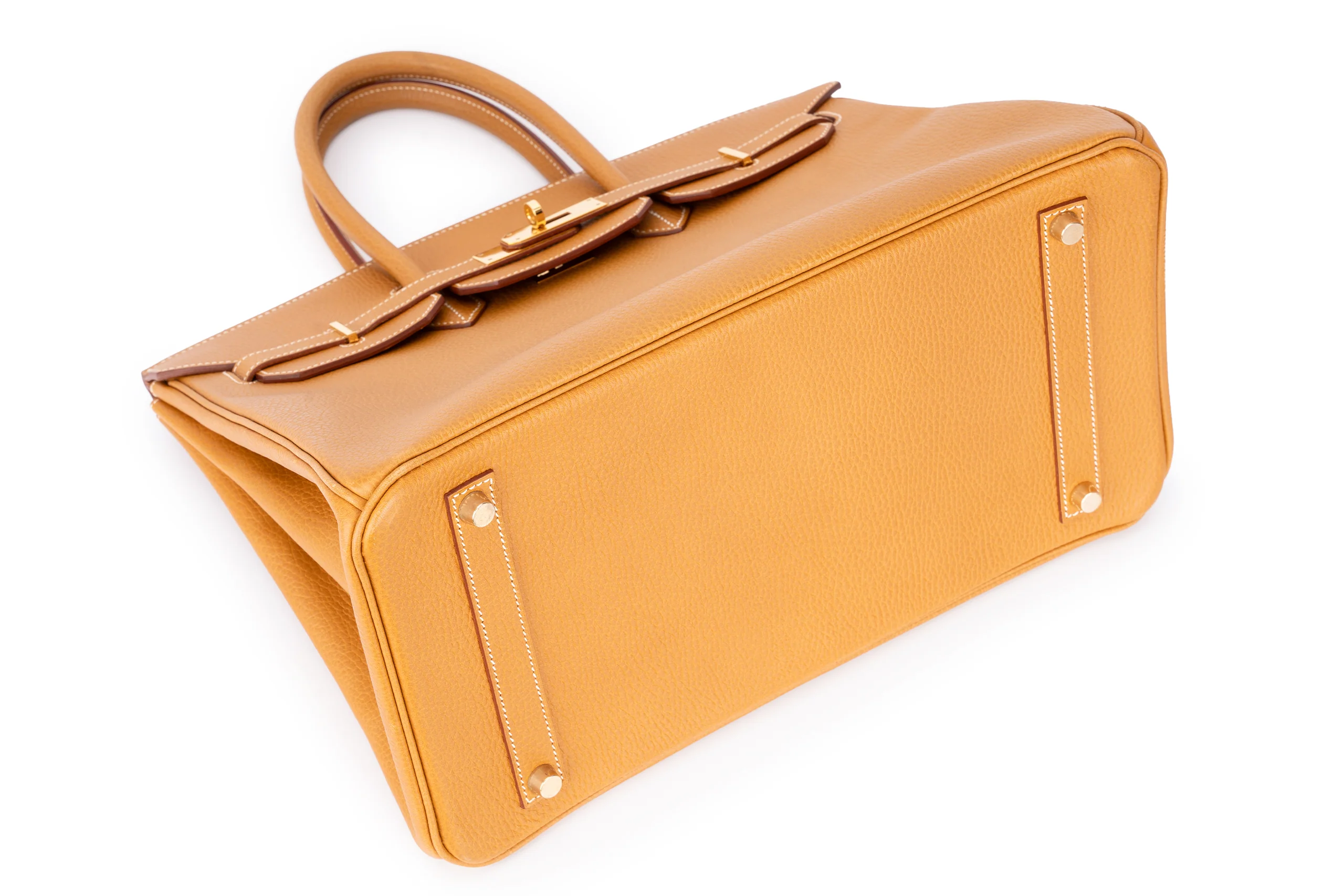 Hermès Birkin 35 Retourne Togo Gold GHW - Image 11