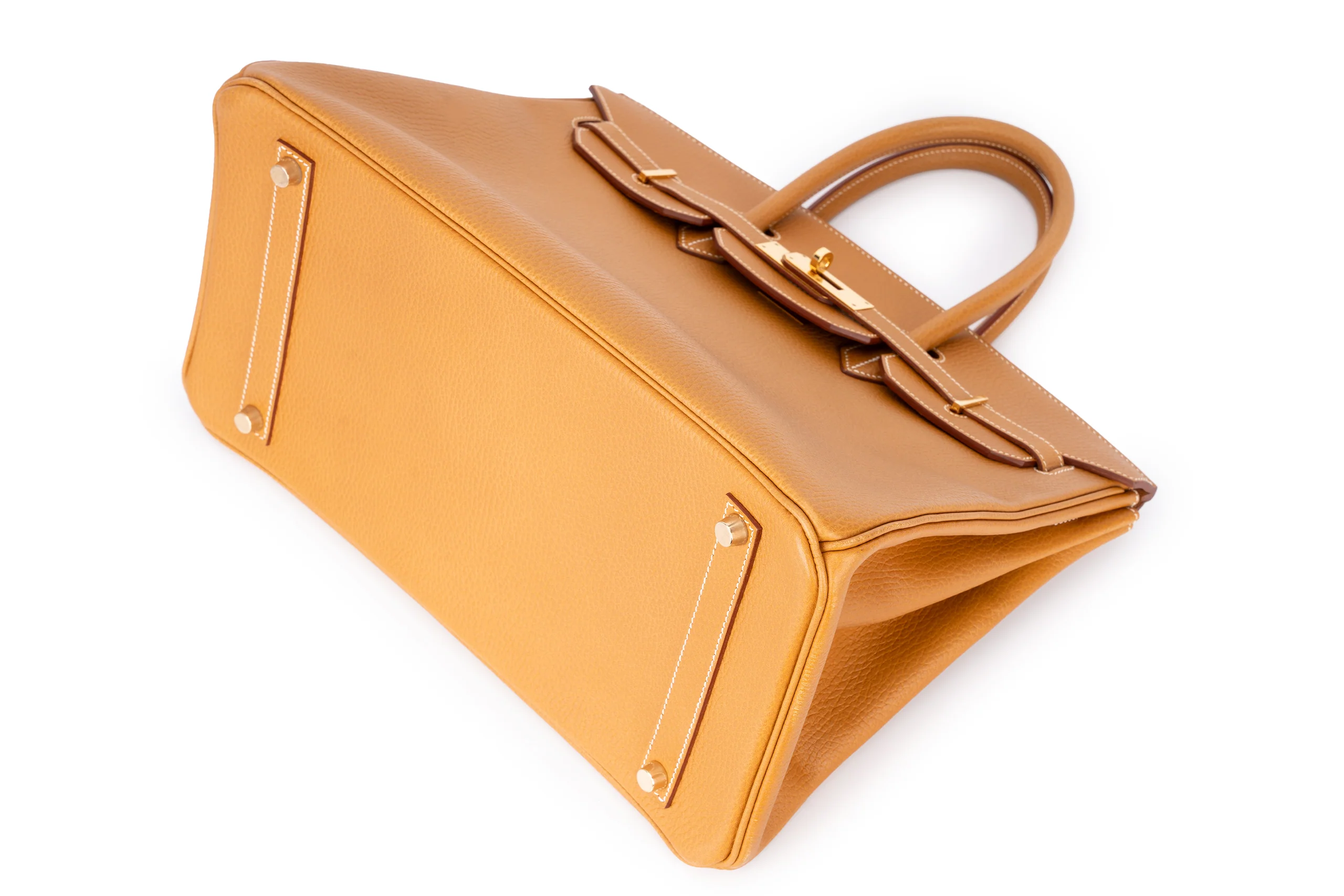 Hermès Birkin 35 Retourne Togo Gold GHW - Image 12