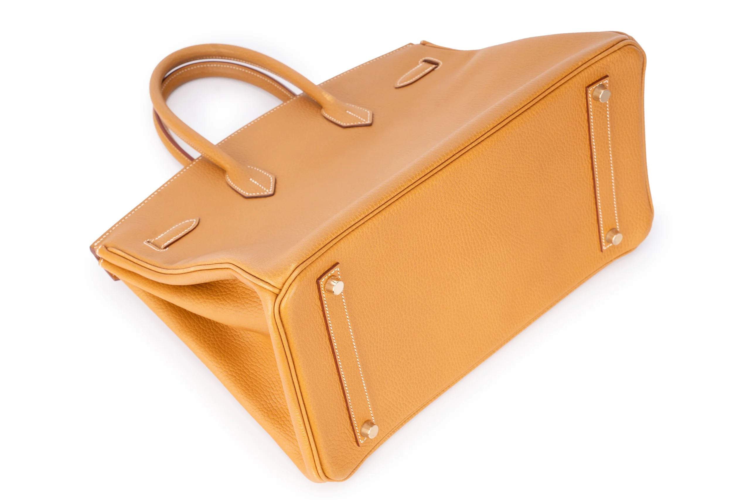 Hermès Birkin 35 Retourne Togo Gold GHW - Image 13