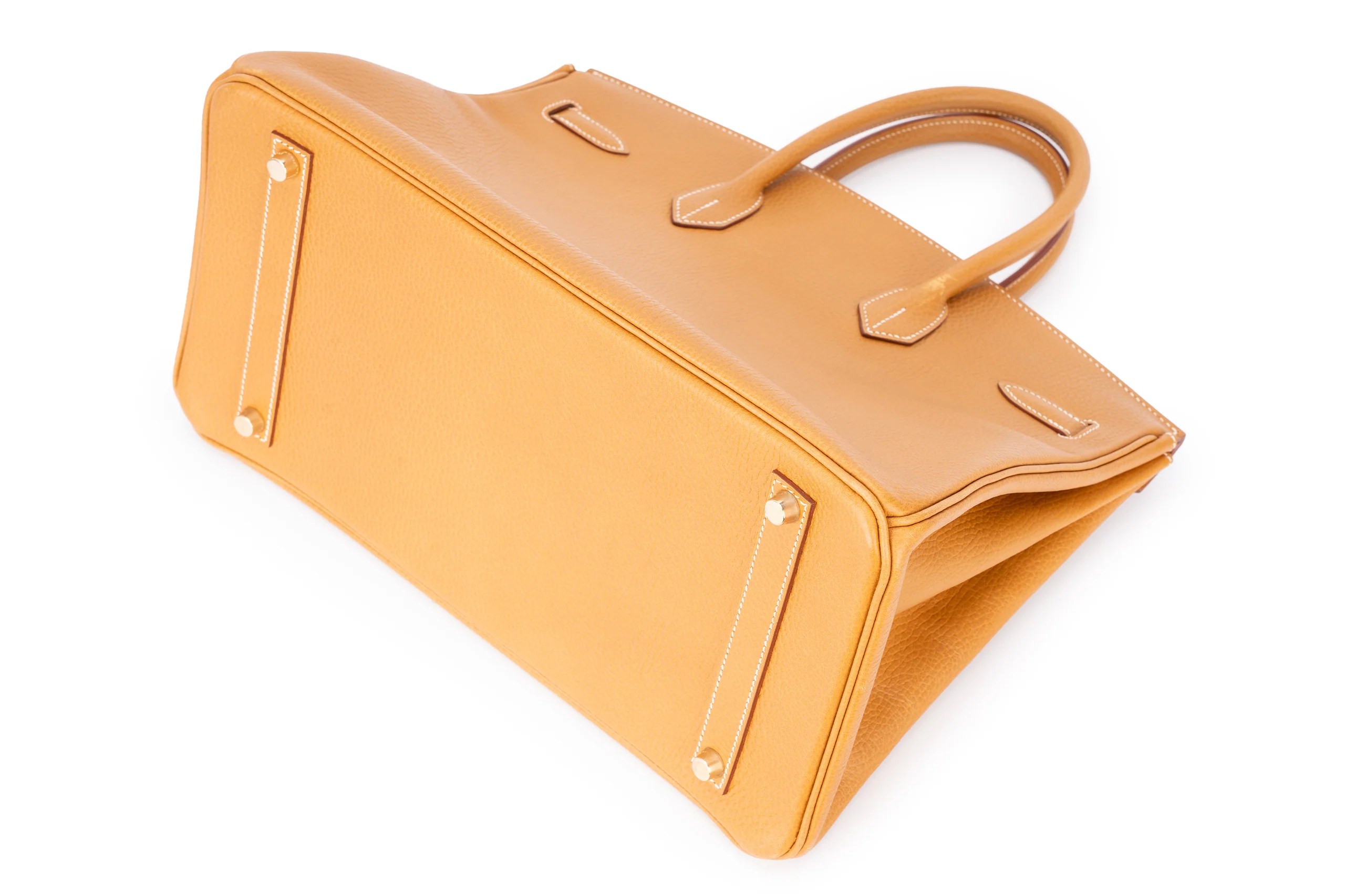 Hermès Birkin 35 Retourne Togo Gold GHW - Image 14