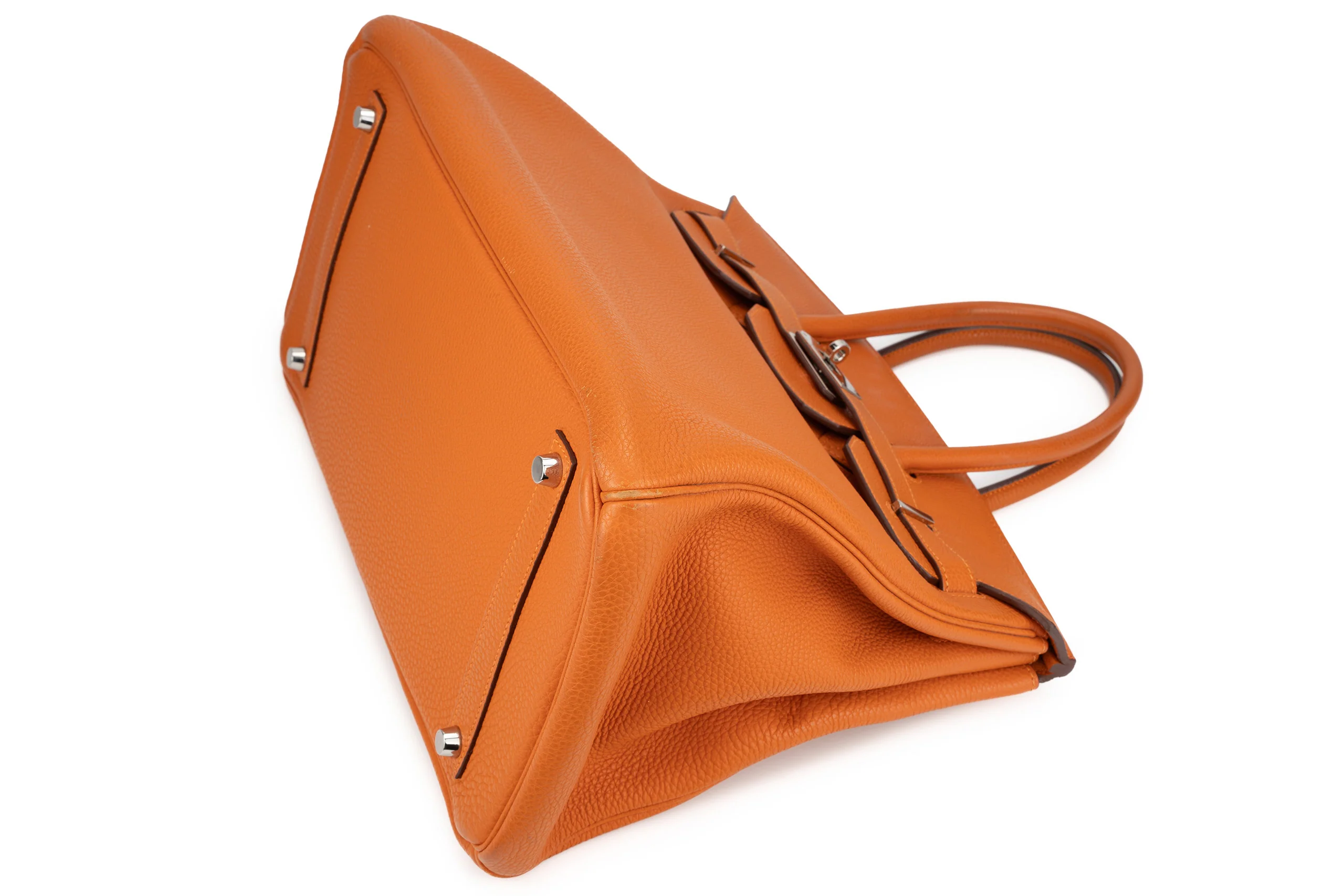 Hermès Birkin 35 Retourne Togo Orange PHW - Image 11