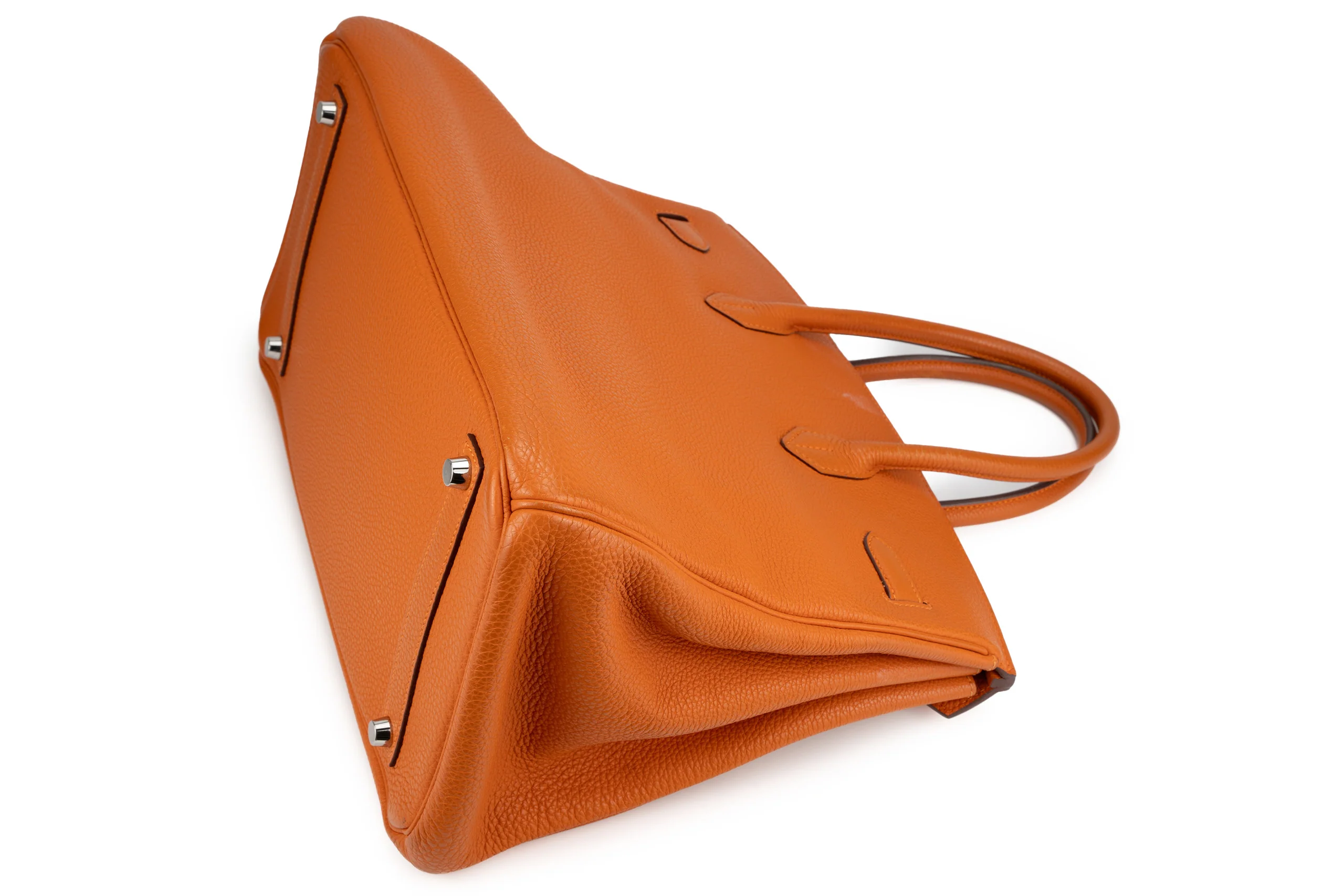 Hermès Birkin 35 Retourne Togo Orange PHW - Image 13