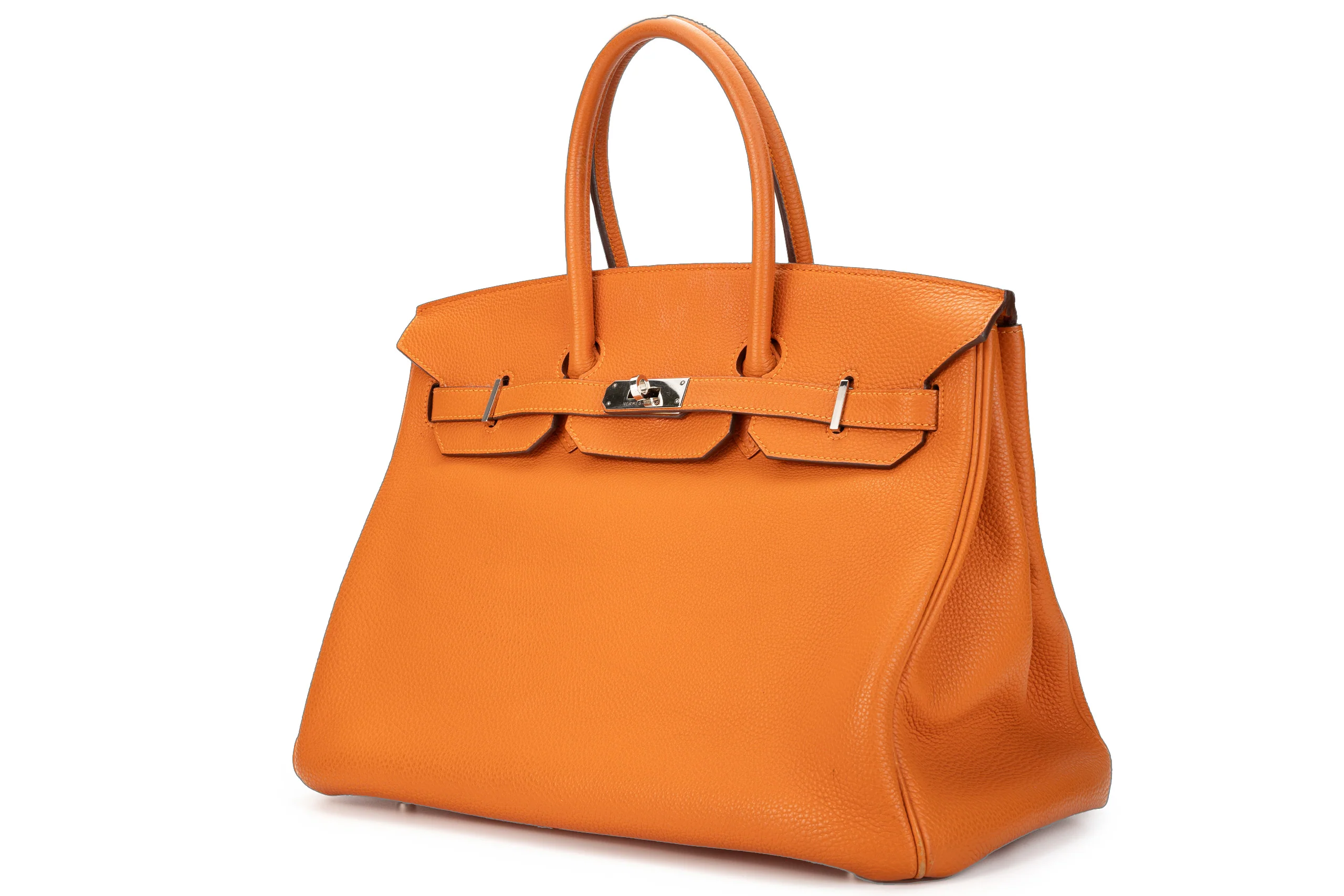 Hermès Birkin 35 Retourne Togo Orange PHW - Image 2