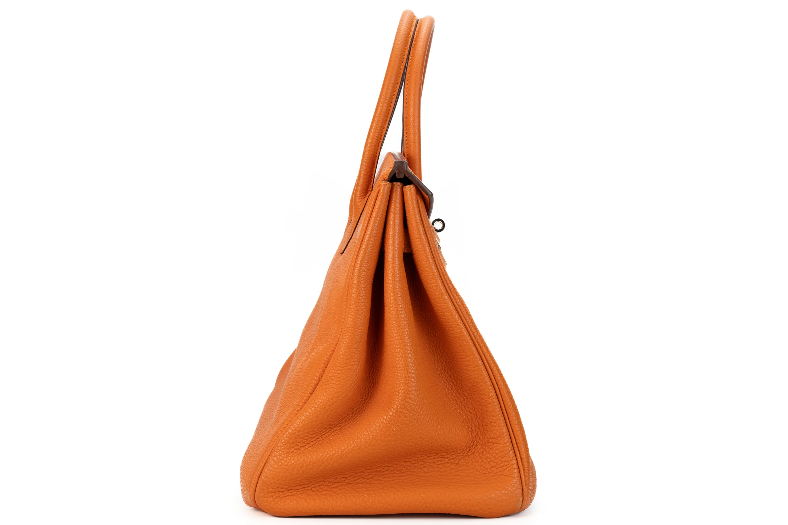 Hermès Birkin 35 Retourne Togo Orange PHW - Image 3