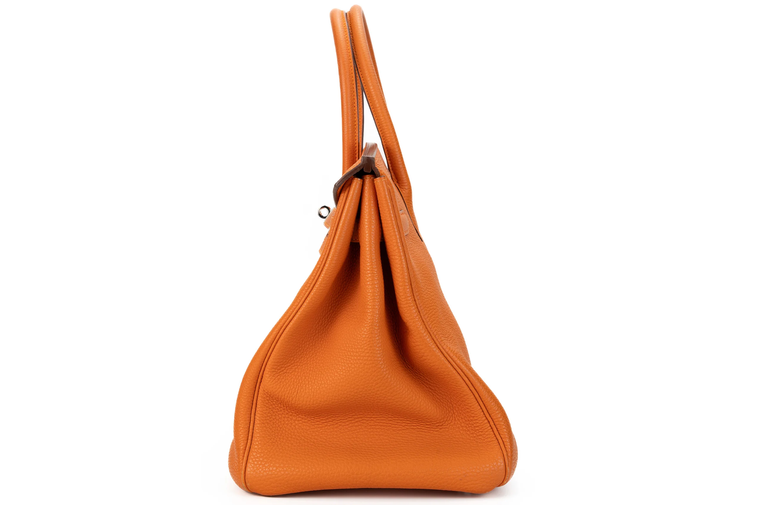 Hermès Birkin 35 Retourne Togo Orange PHW - Image 5