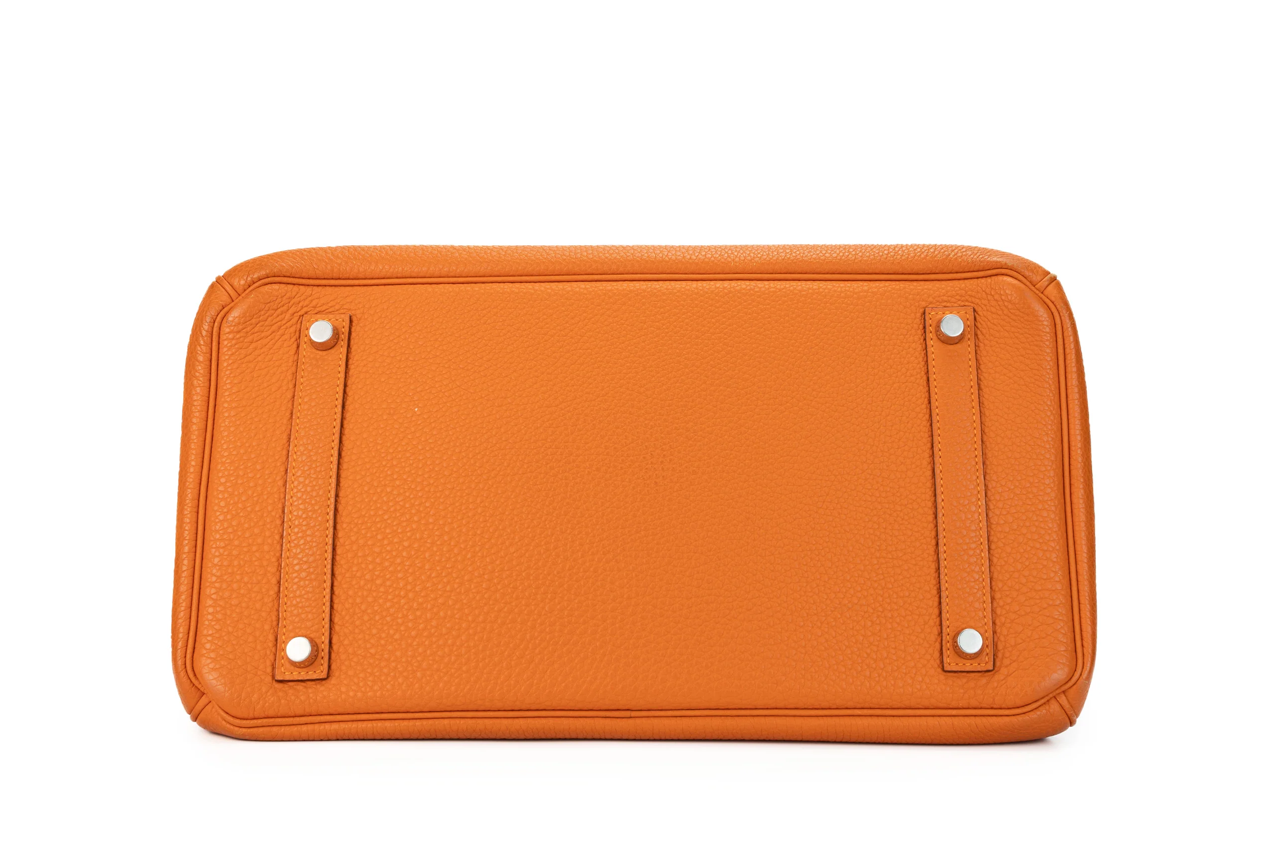 Hermès Birkin 35 Retourne Togo Orange PHW - Image 6
