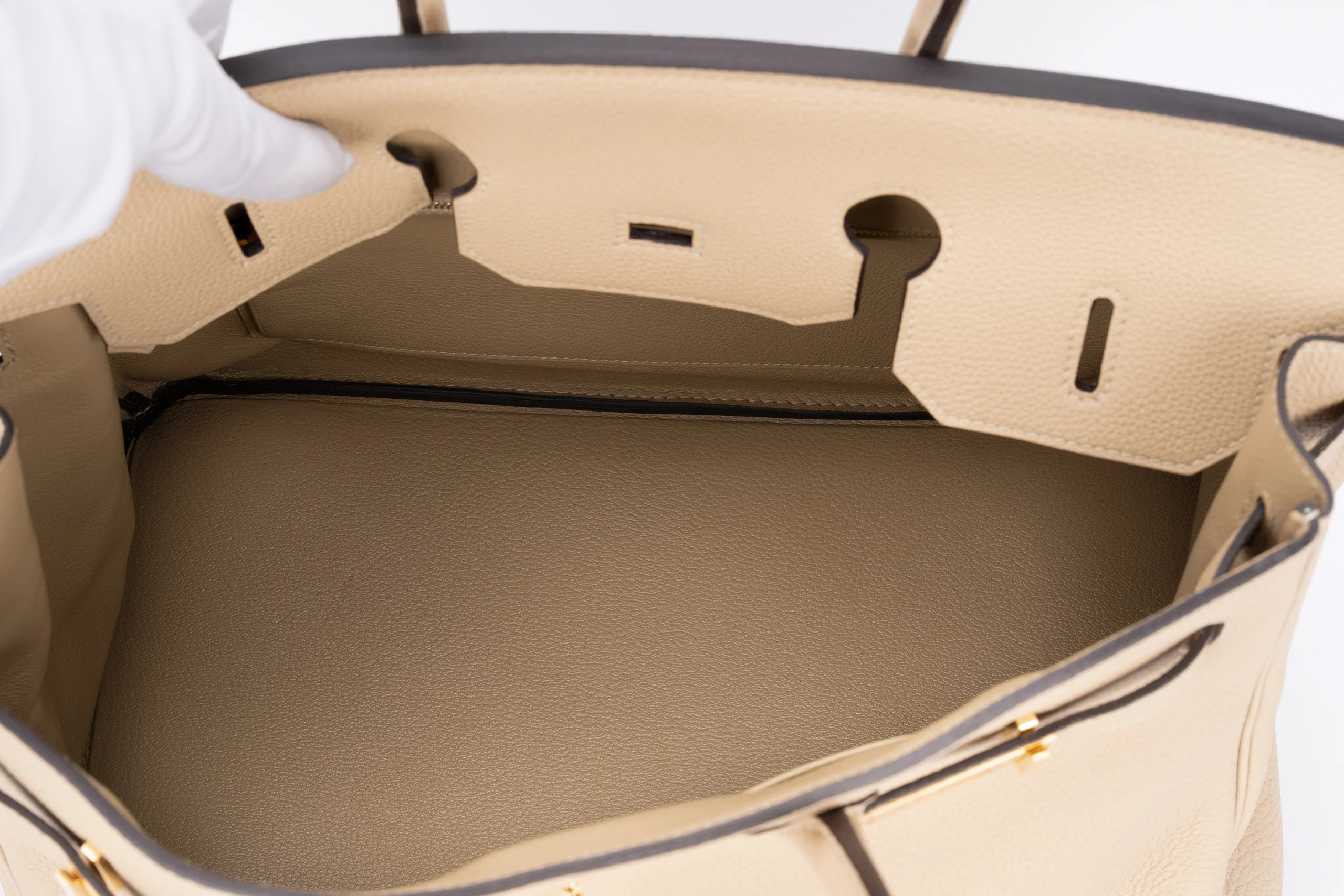 Hermès Birkin 35 Retourne Togo Trench GHW - Image 9