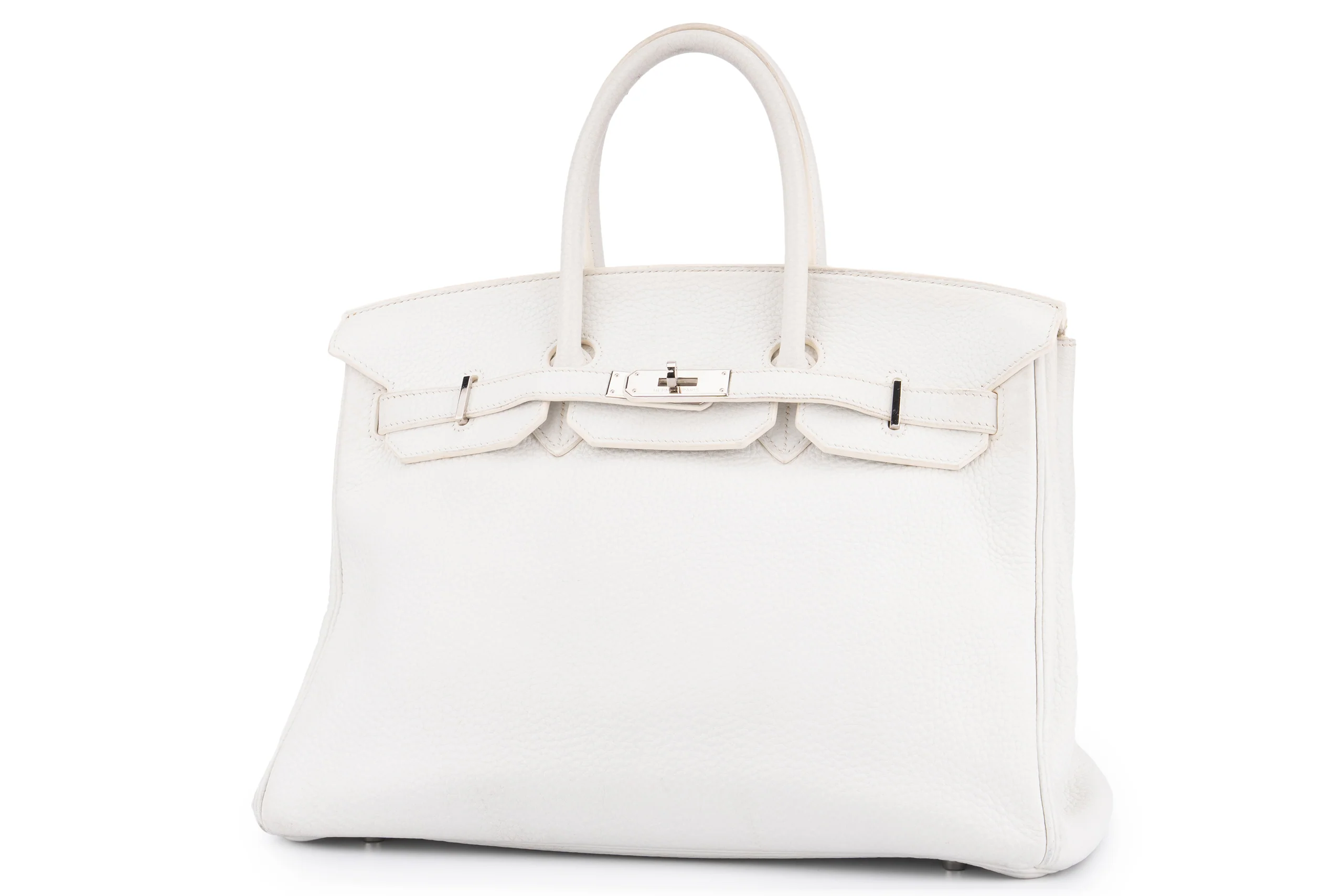 Hermès Birkin 35 Taurillion Clemence New White PHW - Image 2