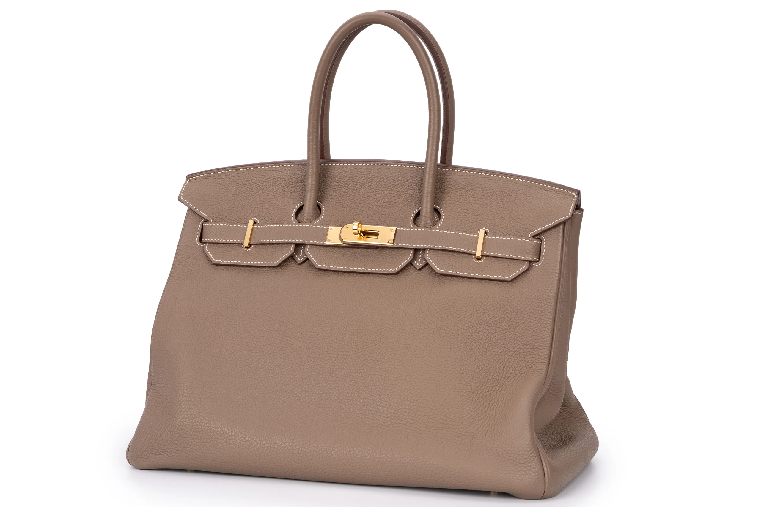 Hermès Birkin 35 		Togo	Etoupe	GHW - Image 2