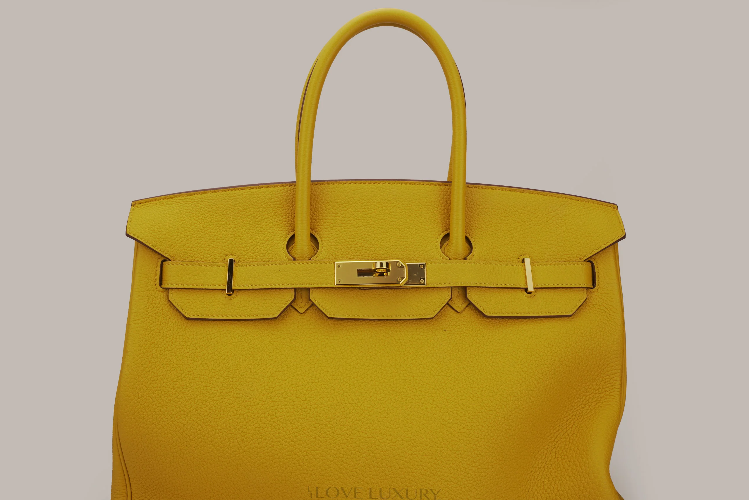 Hermès Birkin 35 Togo leather Jaune Ambre GHW 2018 - Image 4