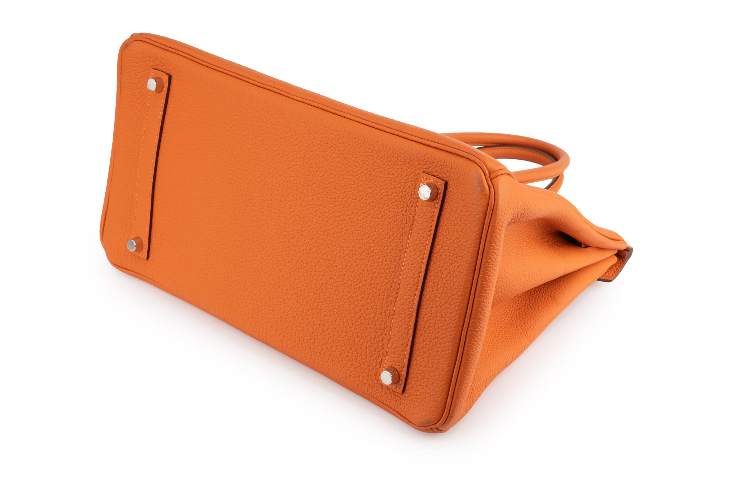 Hermès Birkin 35 		Togo 	Orange H 	PHW - Image 12