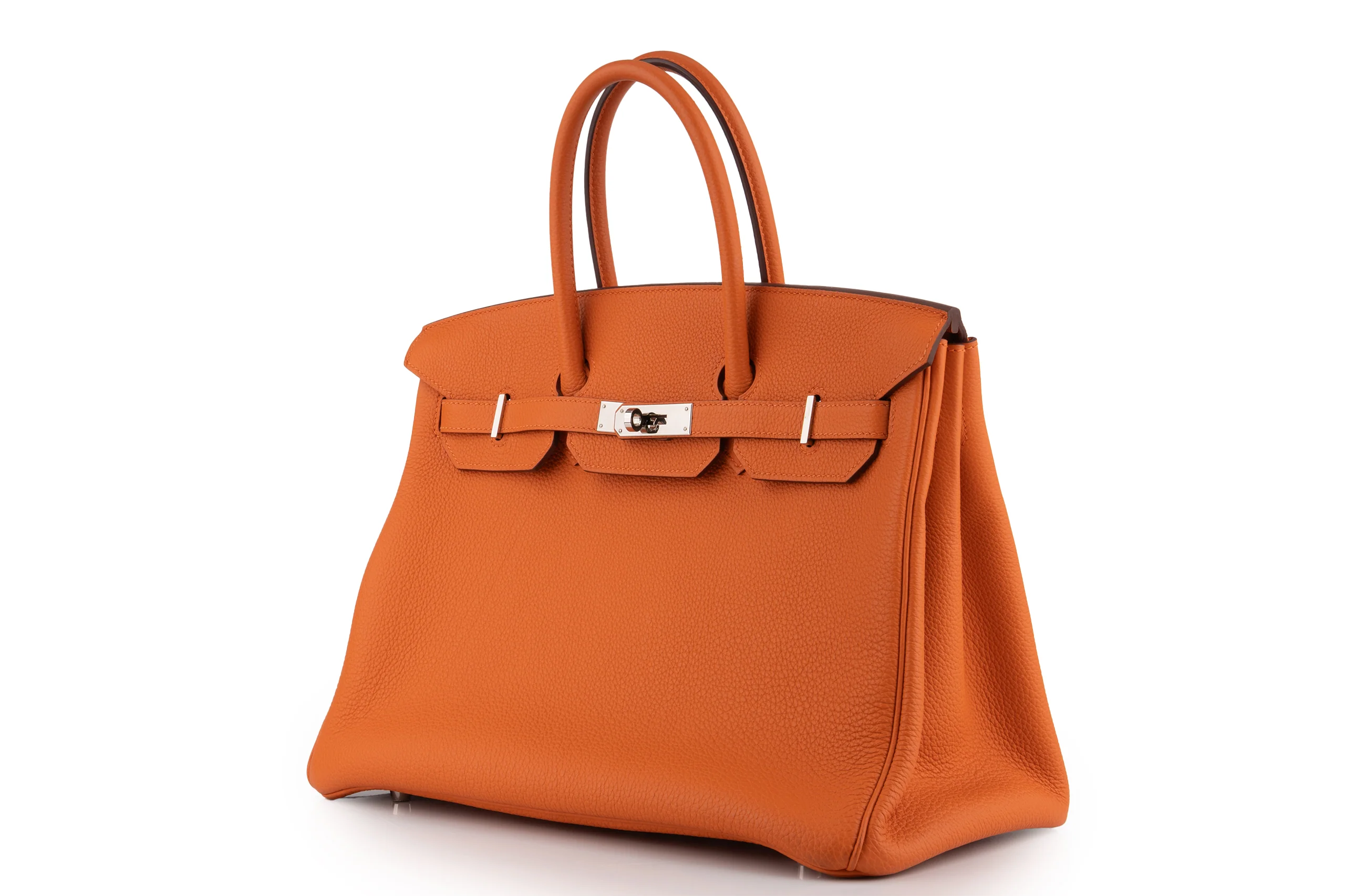 Hermès Birkin 35 		Togo 	Orange H 	PHW - Image 2