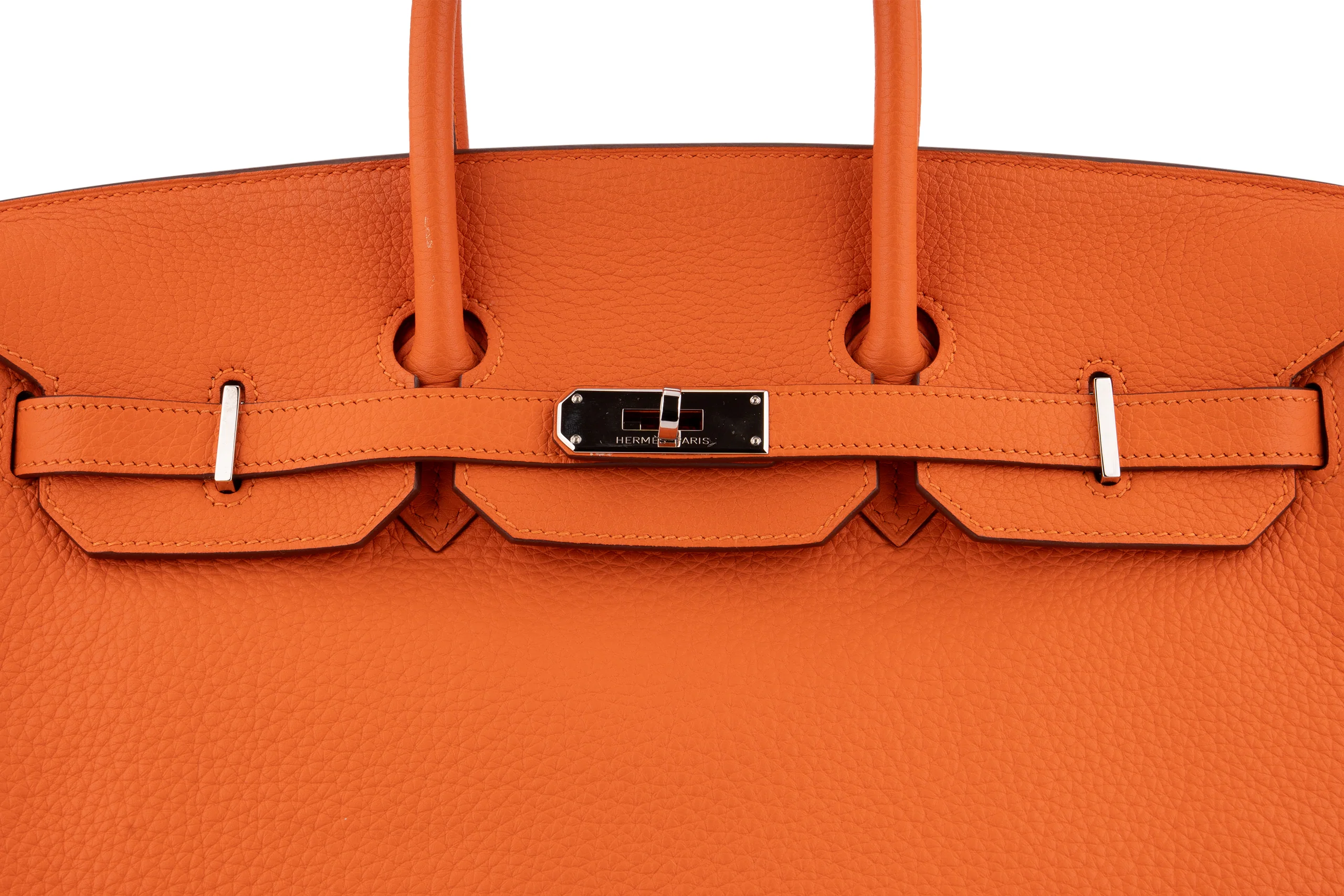 Hermès Birkin 35 		Togo	Orange H	PHW - Image 6