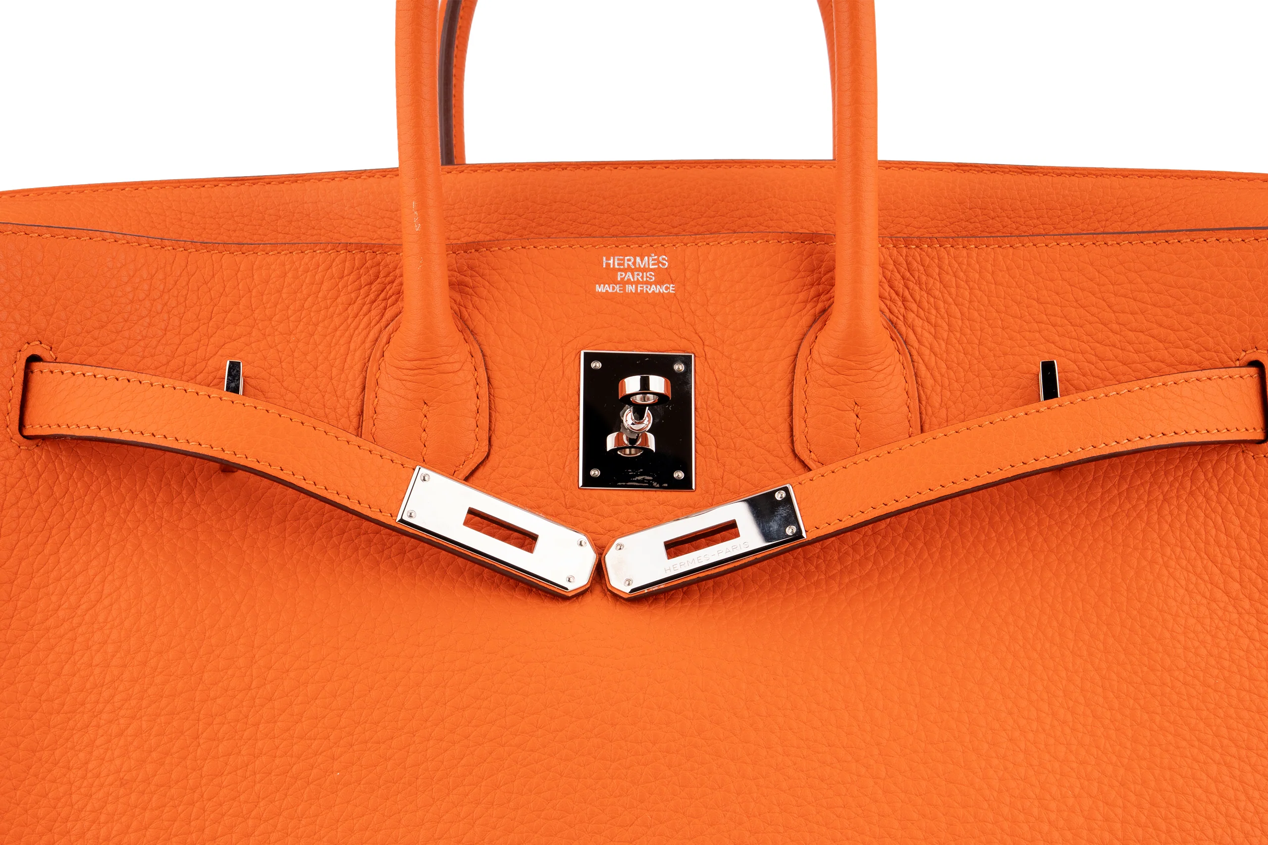 Hermès Birkin 35 		Togo	Orange H	PHW - Image 7
